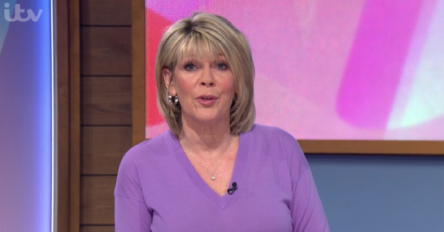 This Morning today: Ruth Langsford during a cutaway segment for Loose Women