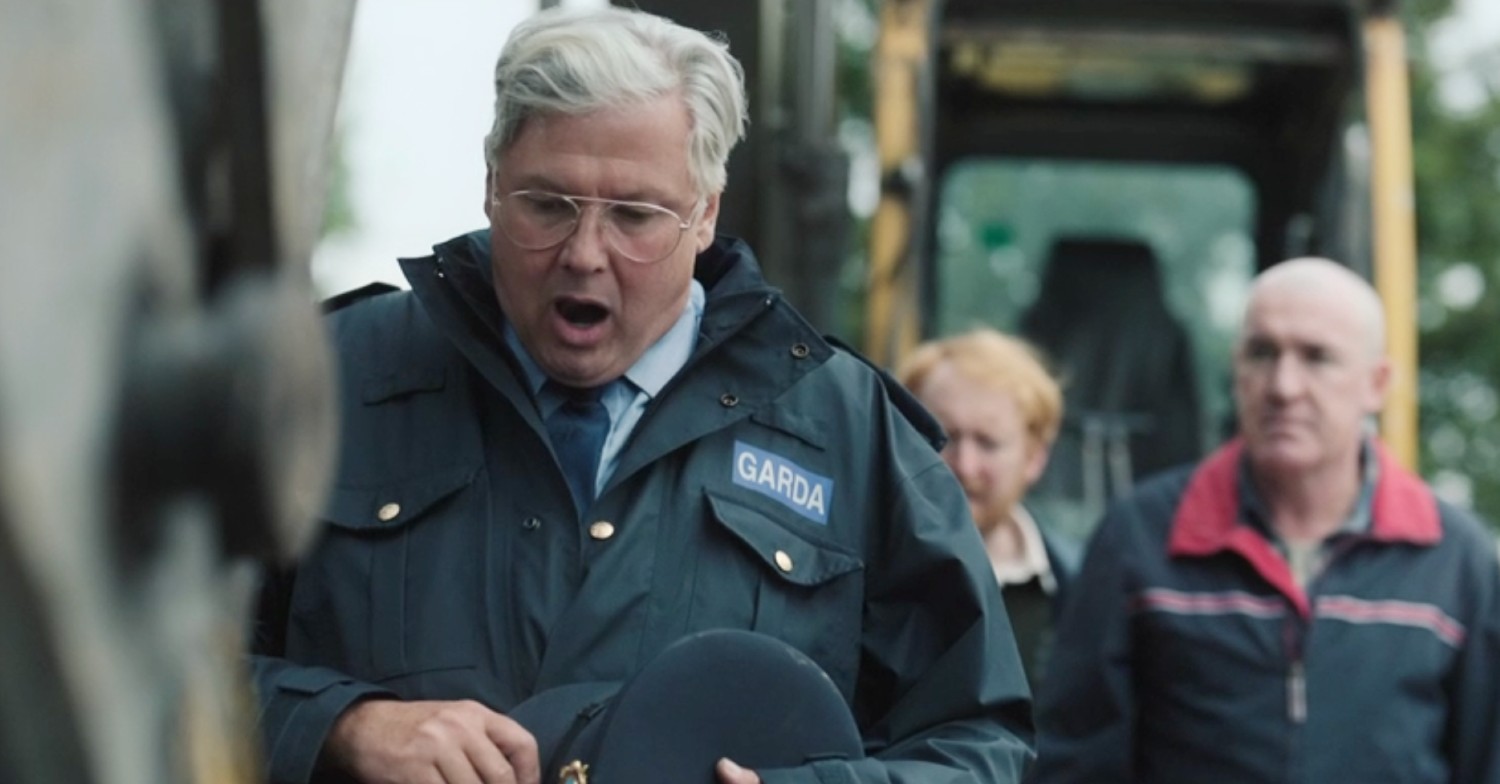 Conleth Hill looking shocked in new ITV drama, Holding
