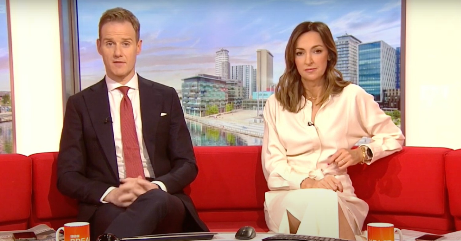 Dan Walker and Sally Nugent on BBC Breakfast today