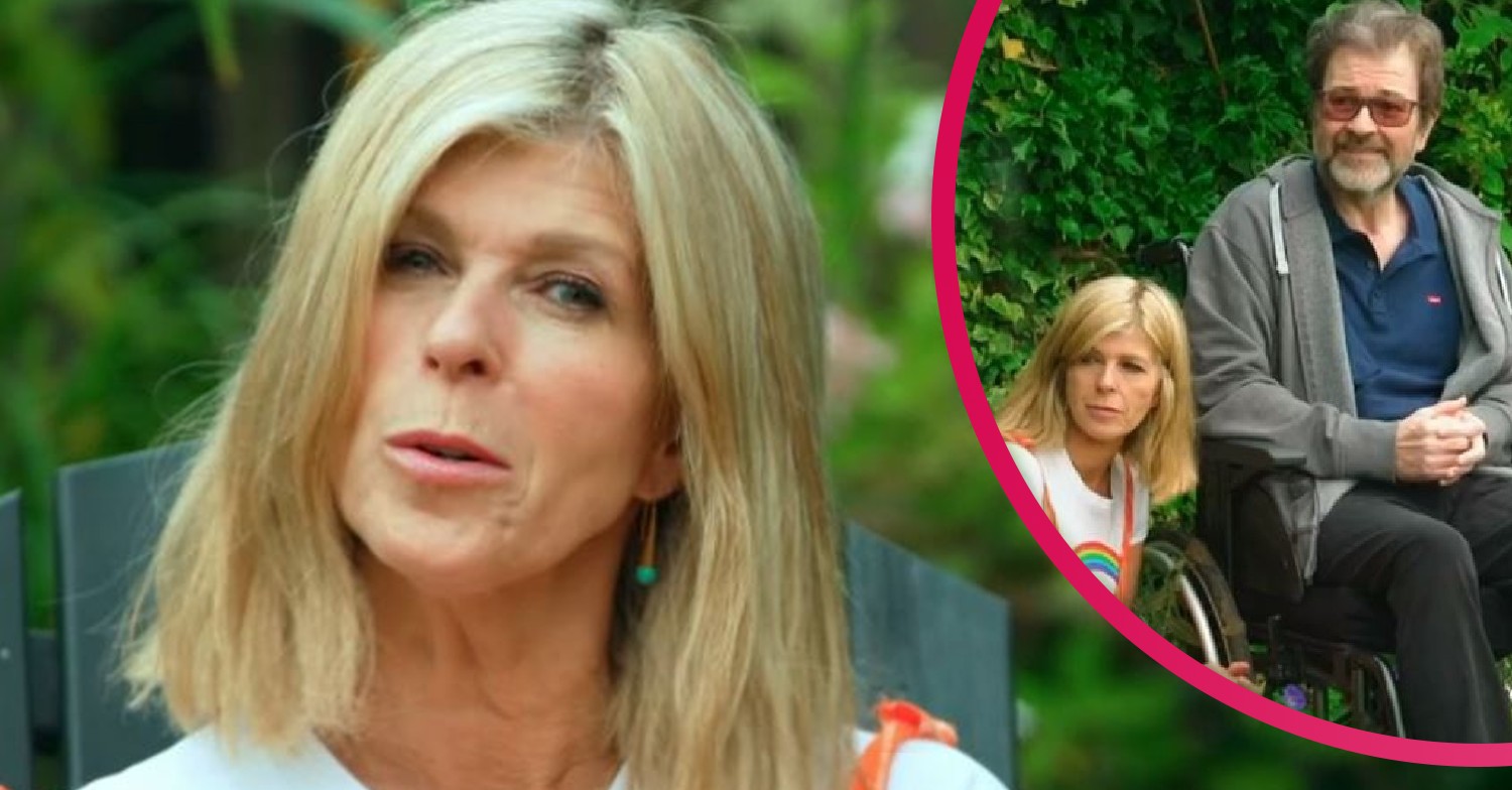 Kate Garraway and husband Derek in their new garden on Love Your Garden