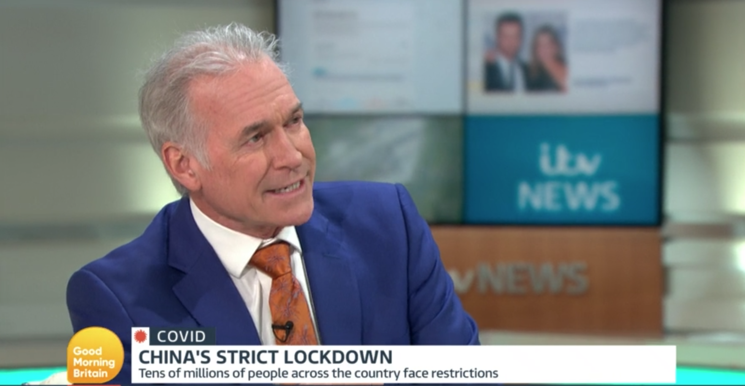 GMB medic Dr Hilary Jones on the show