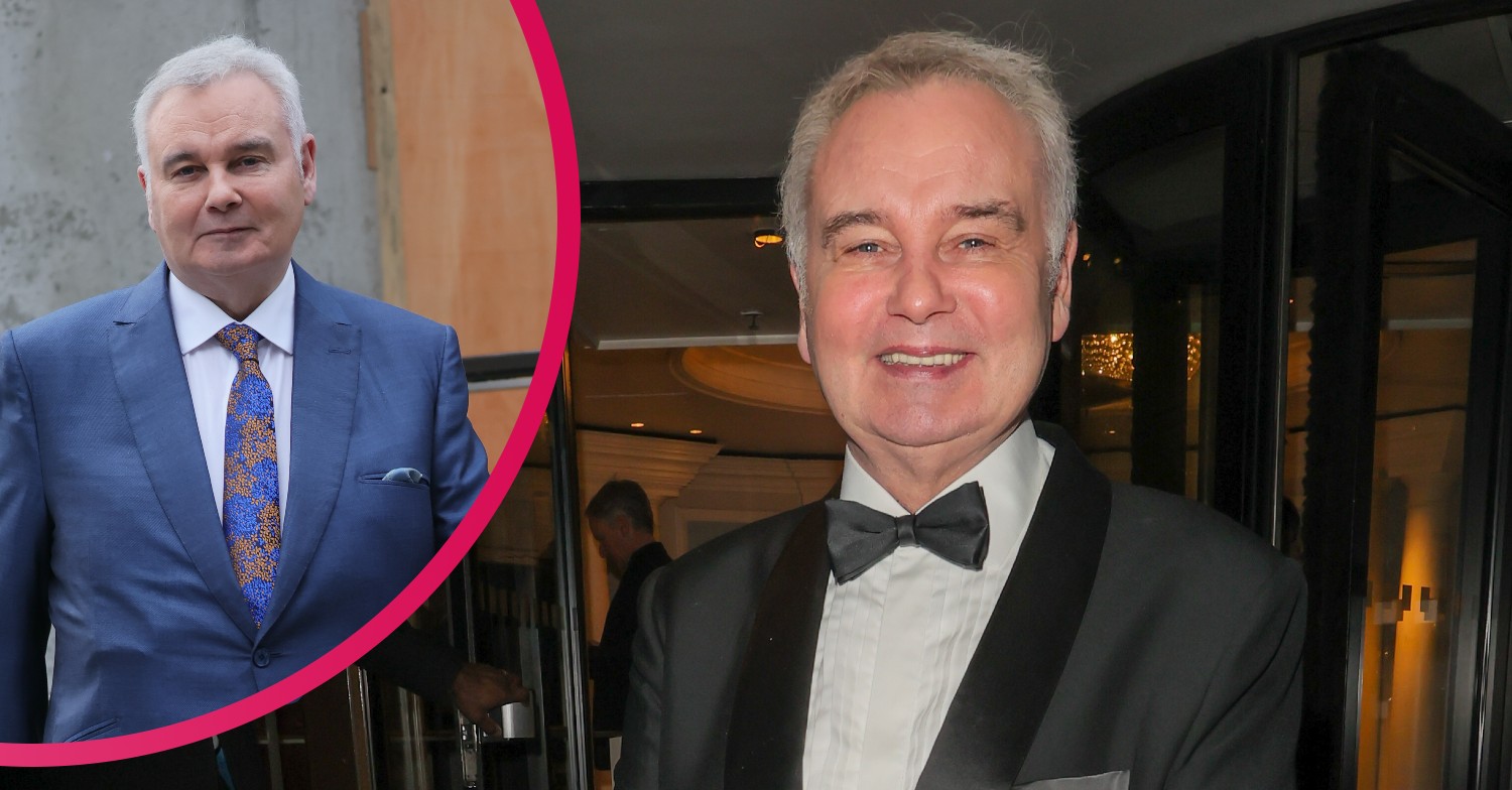 Eamonn Holmes smiling for the camera, wearing a suit