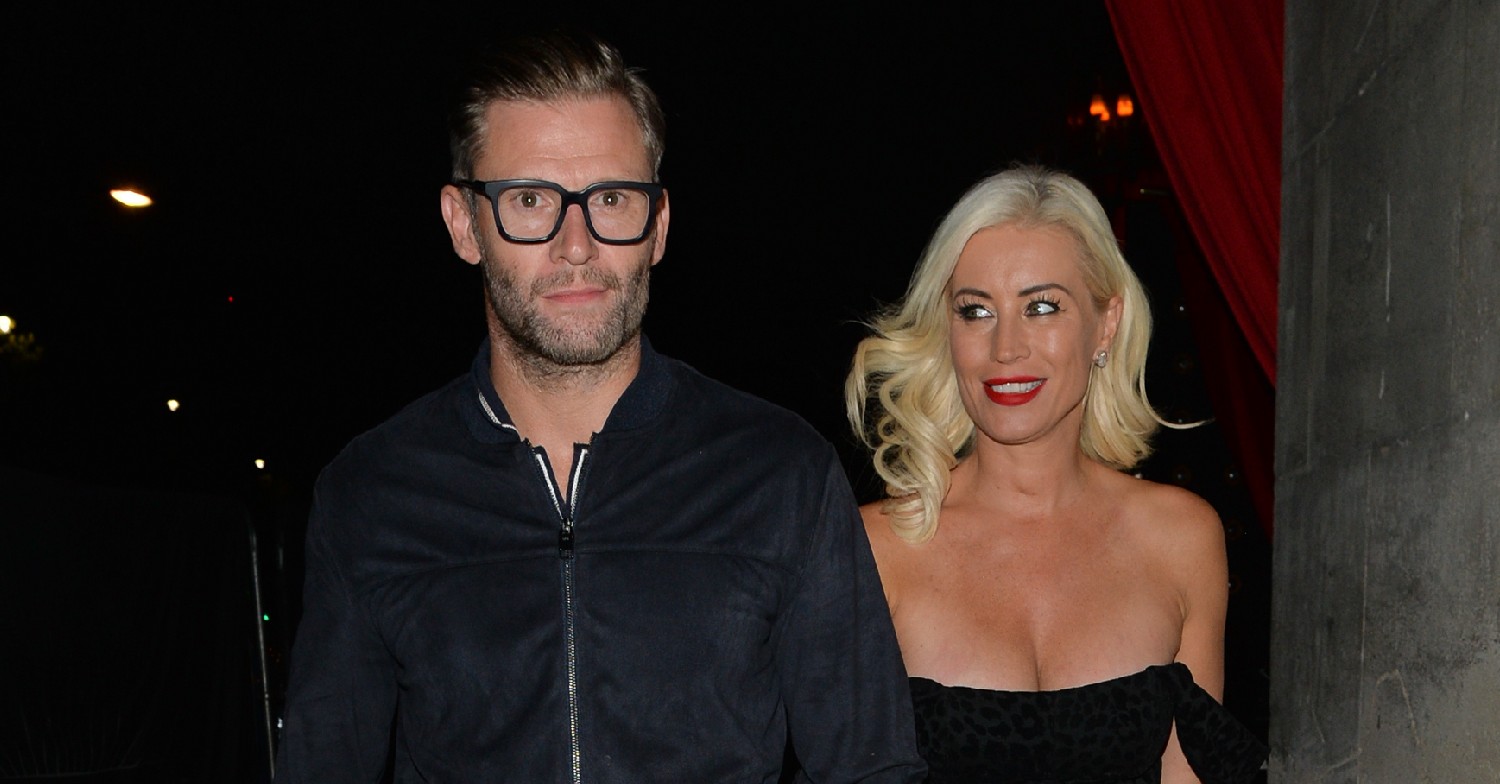 Denise van Outen and Eddie Boxshall smiling for the camera 