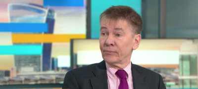 Andrew Pierce on GMB in a suit