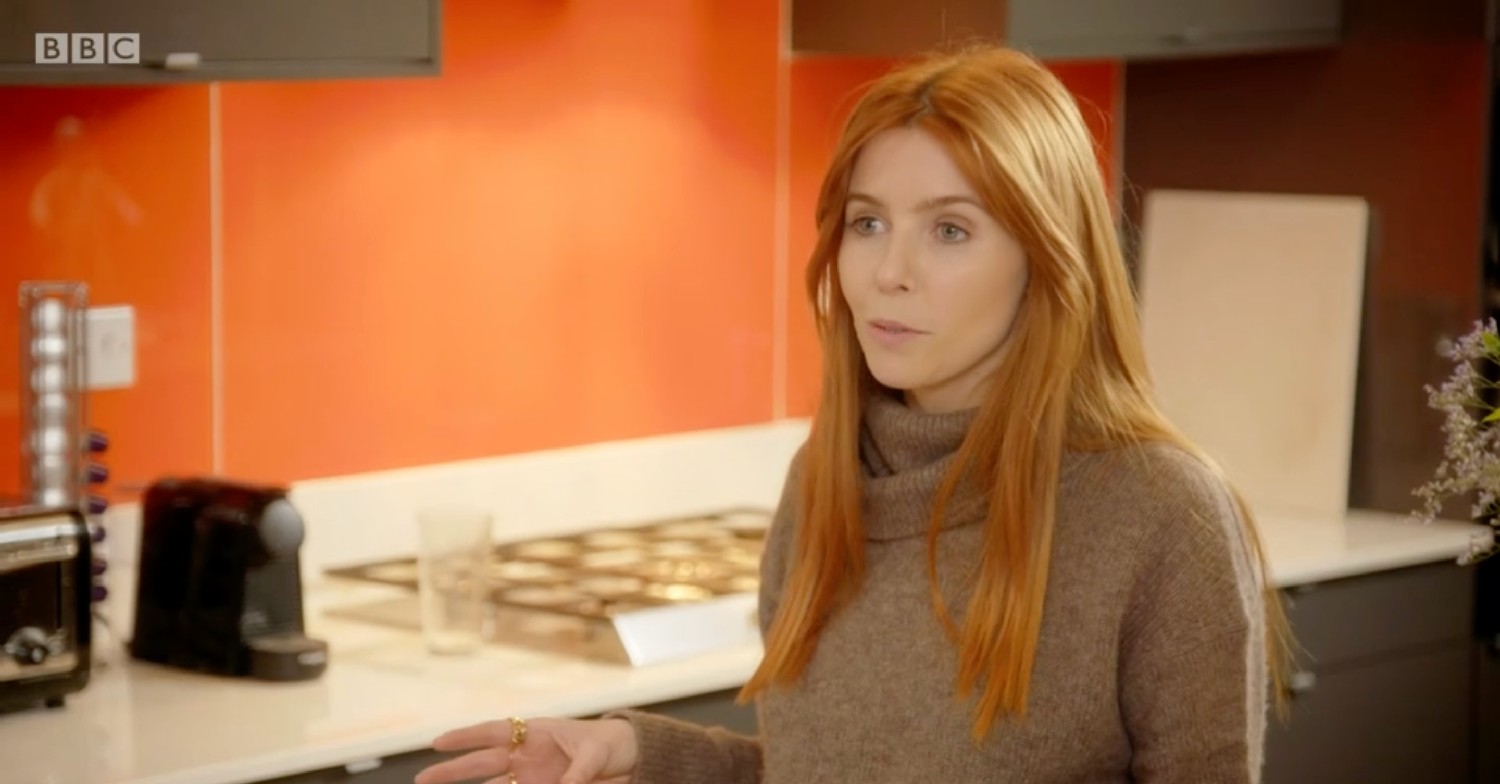 Stacey Dooley speaking to camera on This Is MY House 