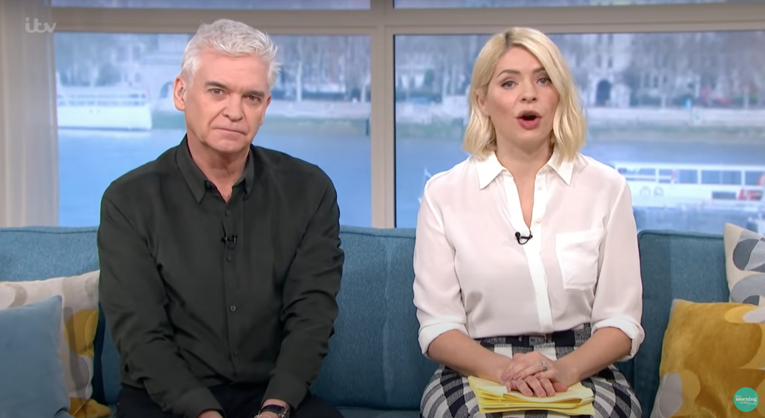 Holly Willoughby and Phil hosting This Morning