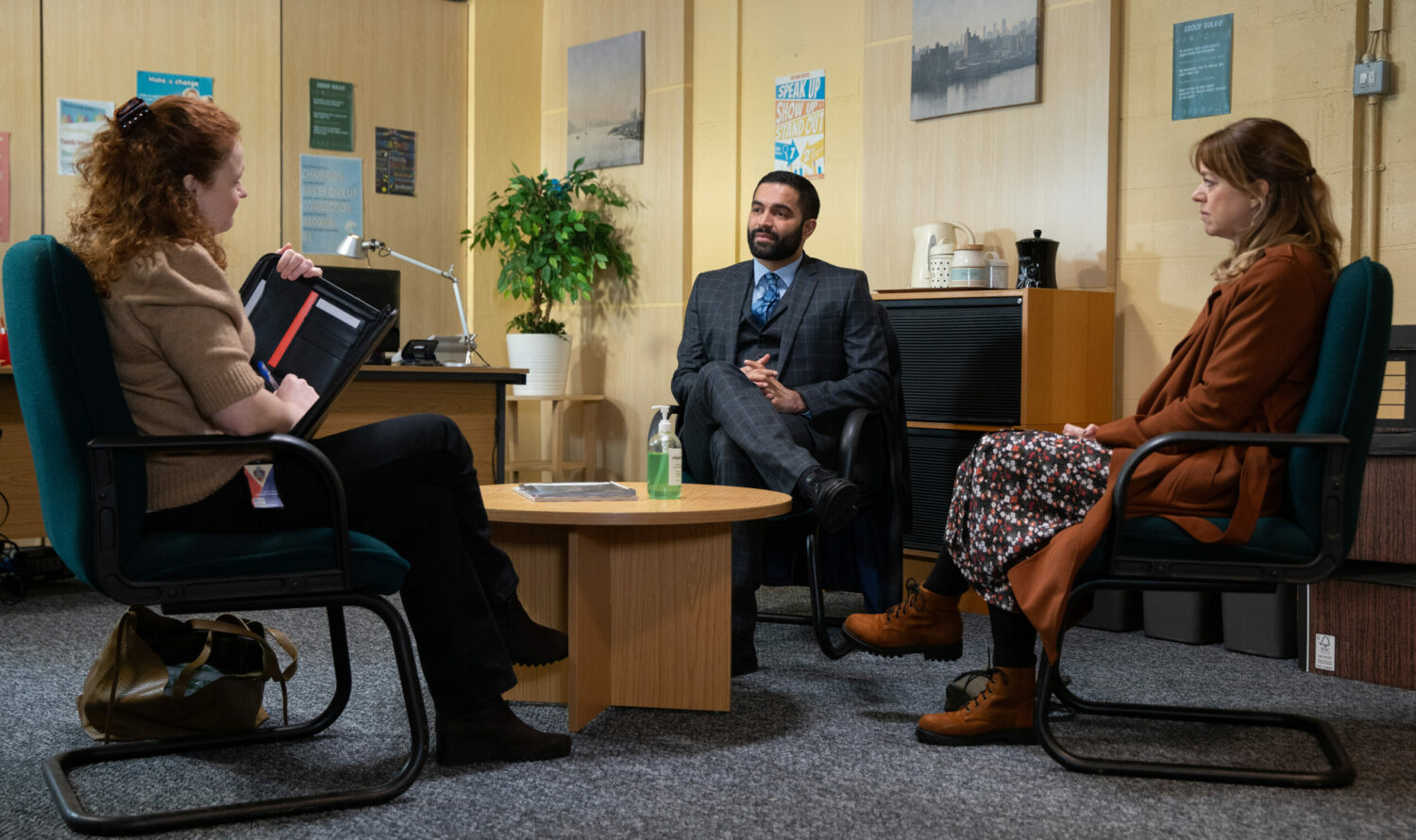 Corrie Toyah and Imran discuss Elsie's adoption with the social worker