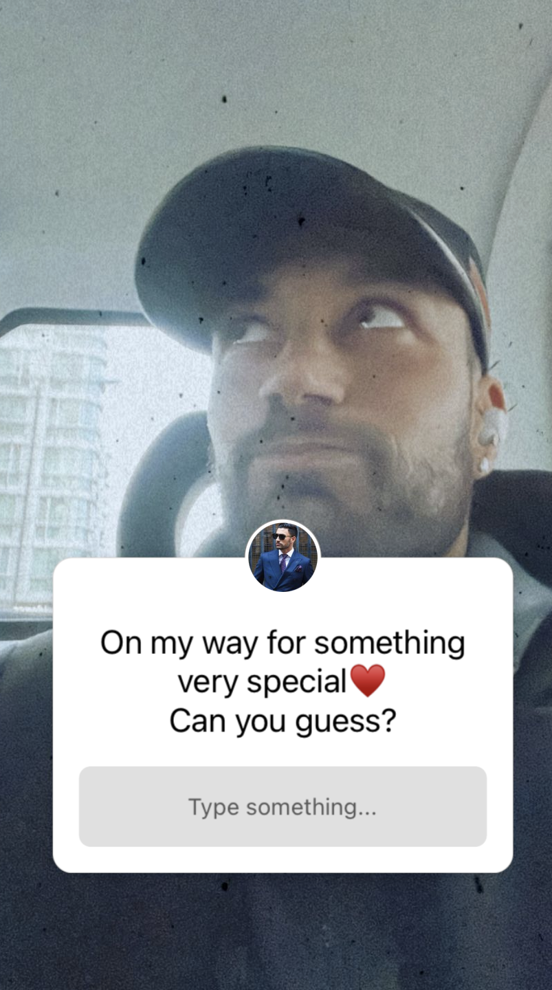 Giovanni Pernice asking a question on Intagram