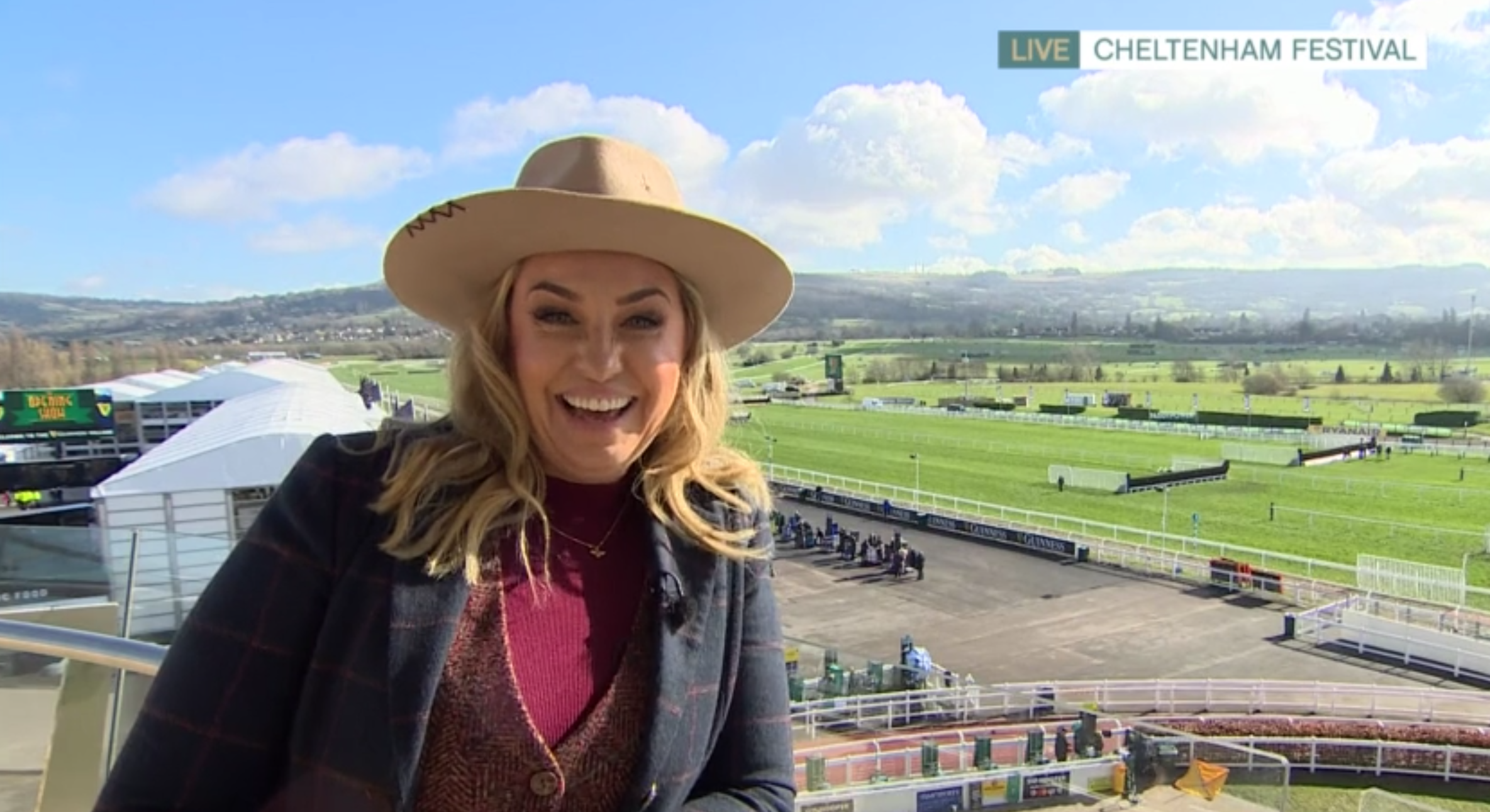 Josie Gibson at the races on This Morning