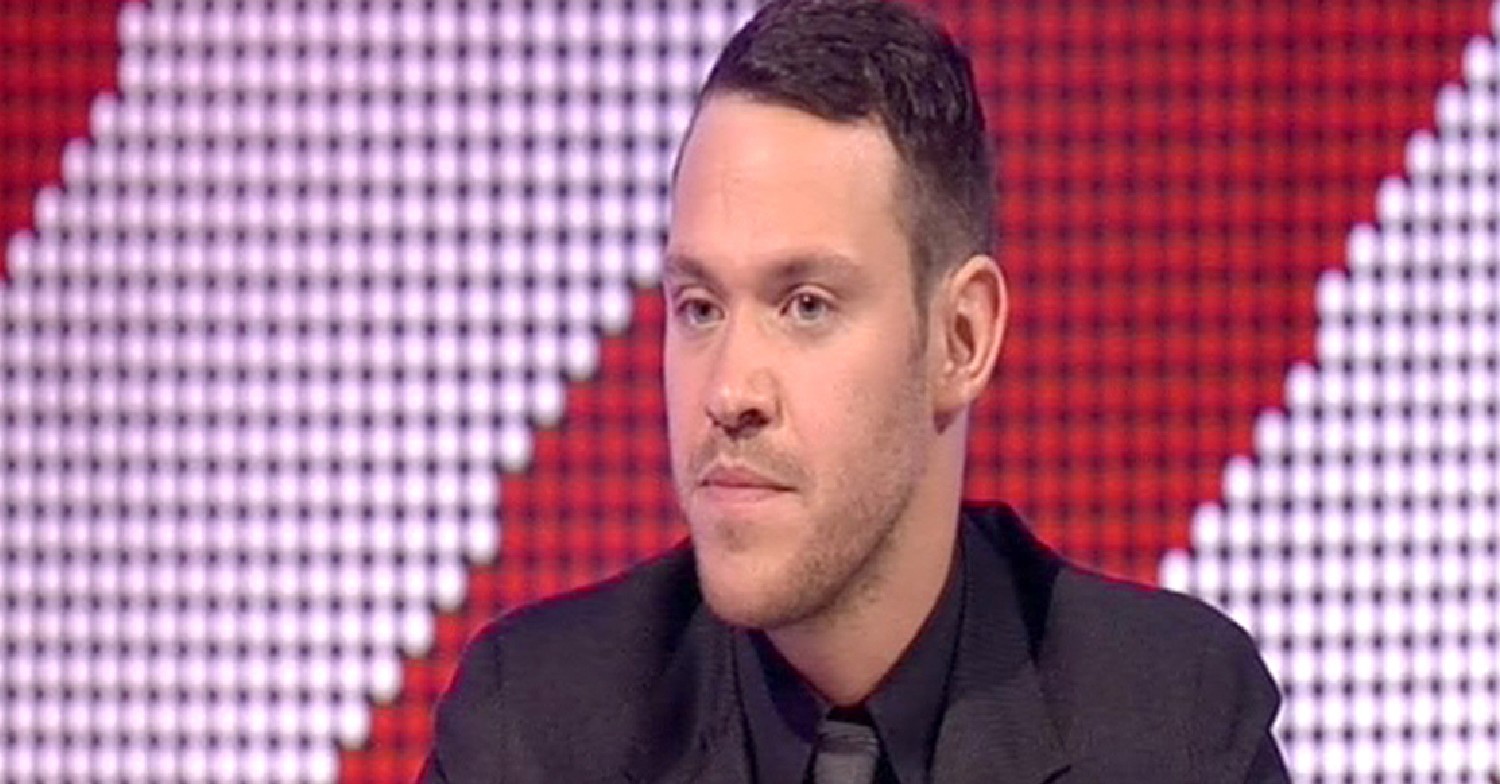 Will Young looking straight faced in a suit