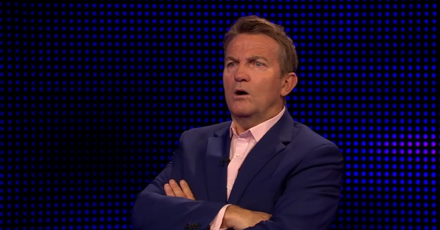 Bradley Walsh looking confused on The Chase