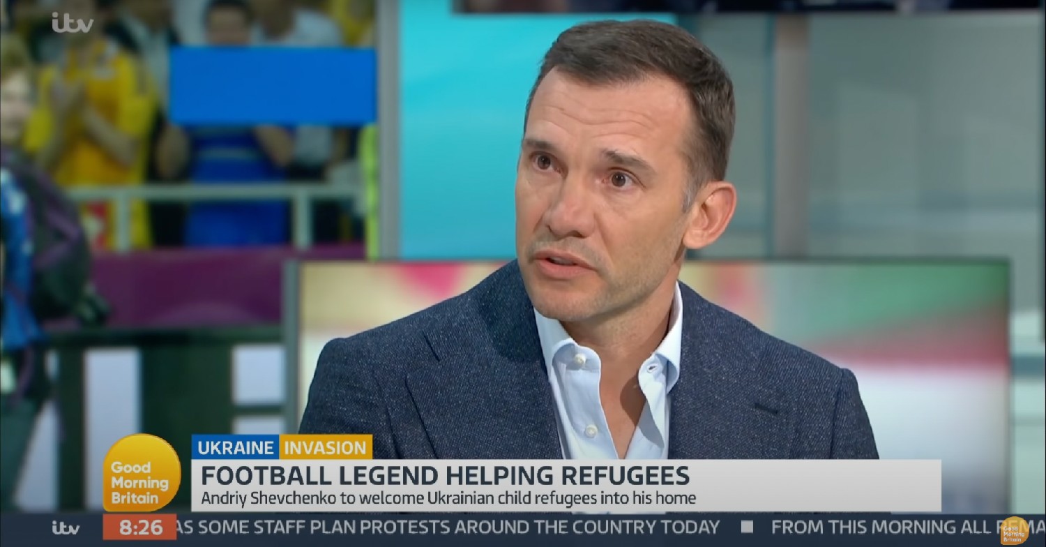 Andriy Shevchenko speaking on GMB 