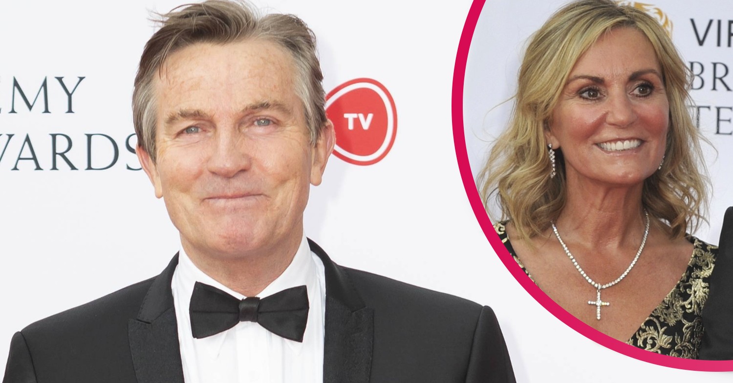 Bradley Walsh and his wife Donna smiling at Virgin TV Awards