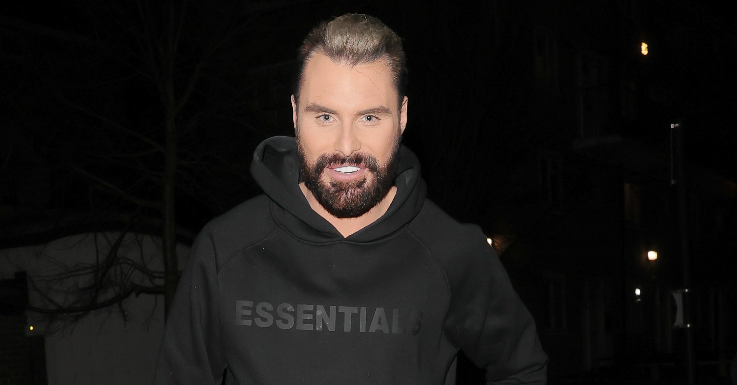 Rylan Clark smiling for the camera