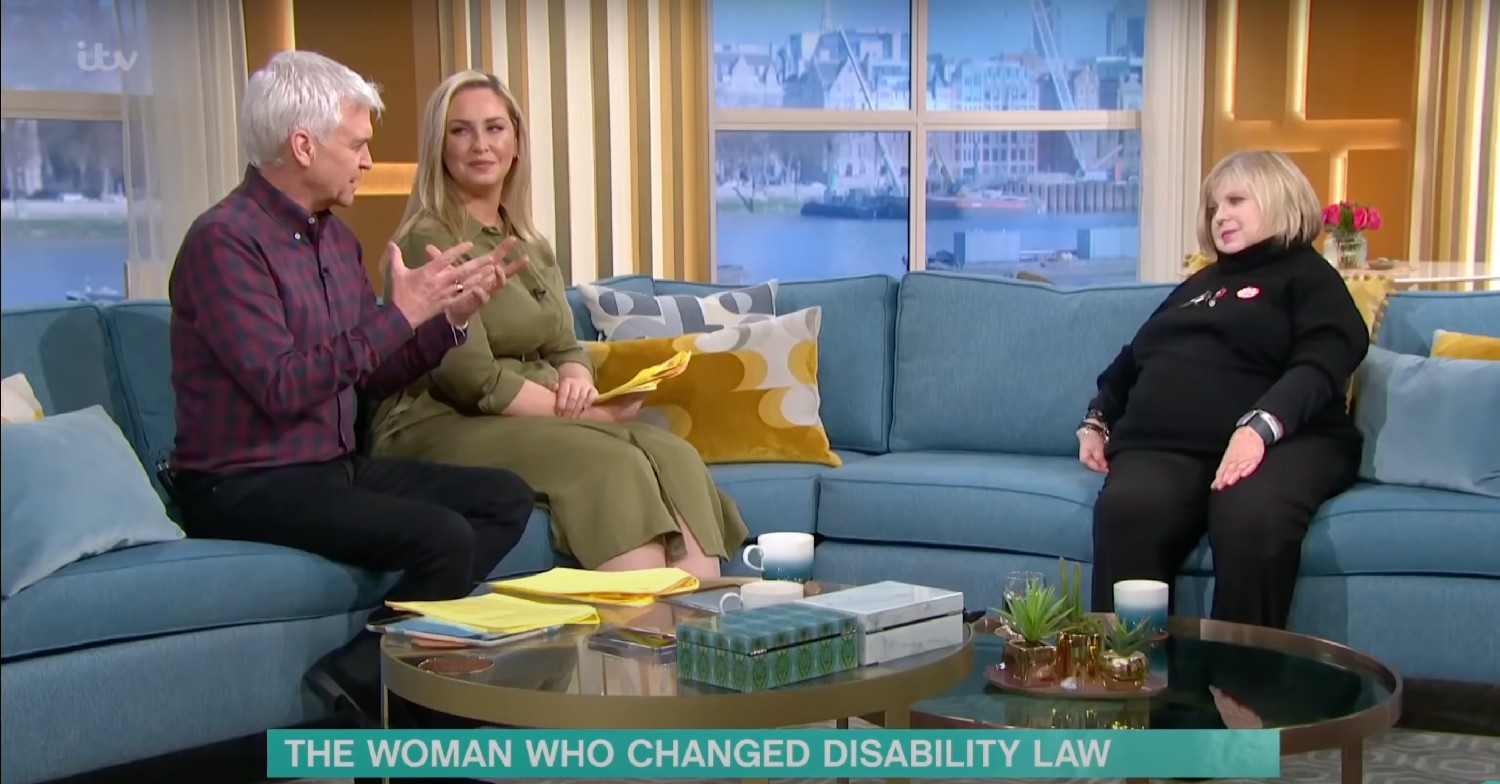 Phillip Schofield and Josie Gibson speaking to Babara Lisicki on This Morning 