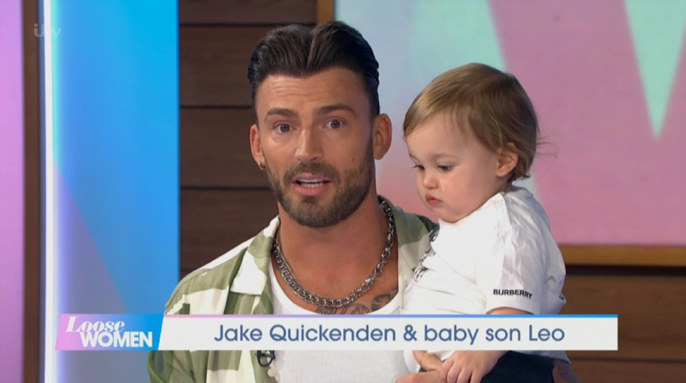 Jake Quickenden and son on Loose Women