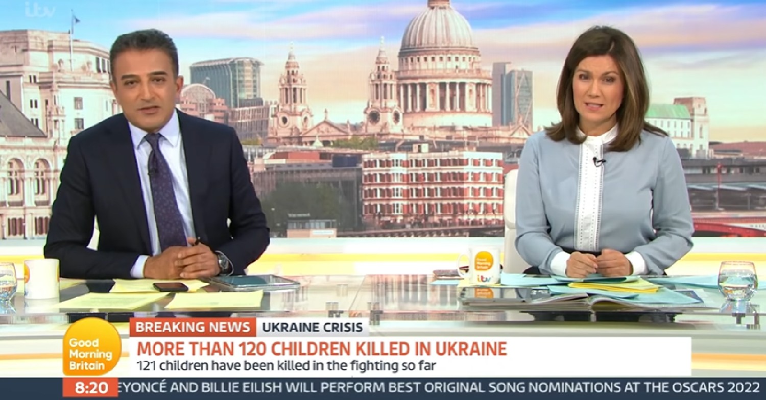 Adil Ray and Susanna Reid on GMB today