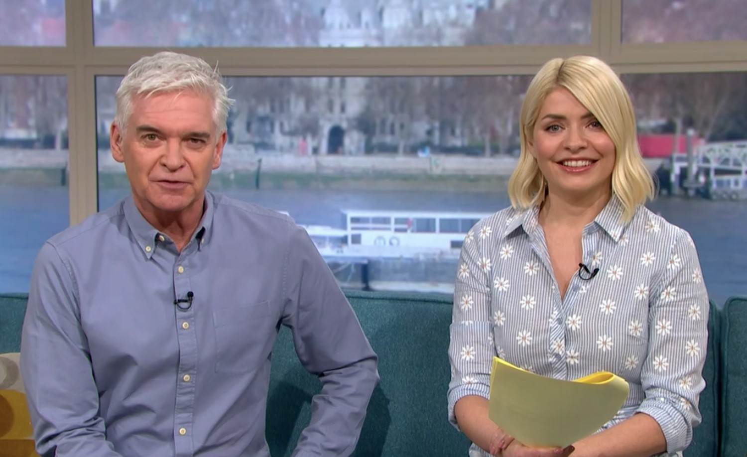 Phillip Schofield and Holly Willoughby on This Morning today