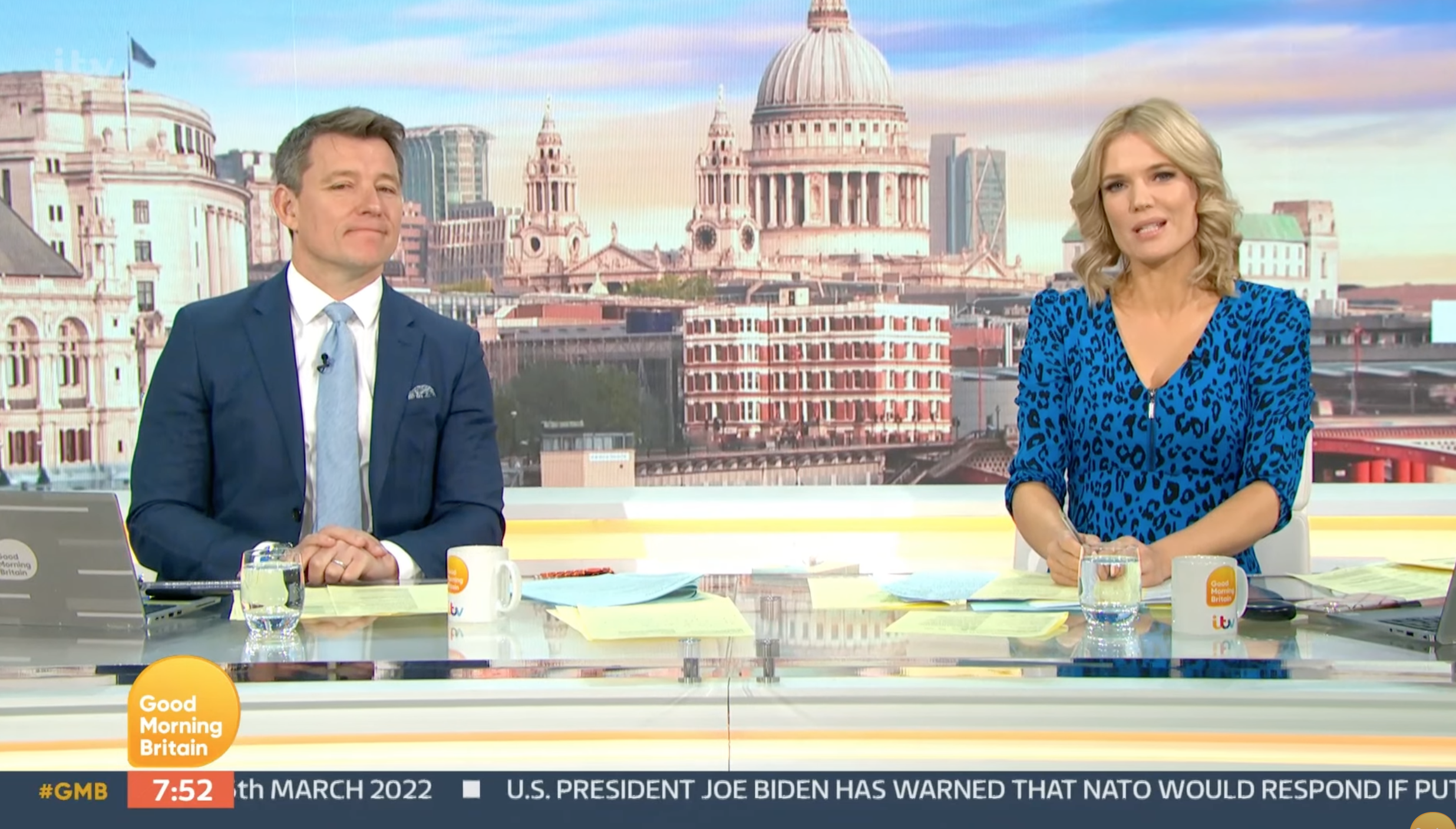 Ben and Charlotte on GMB today