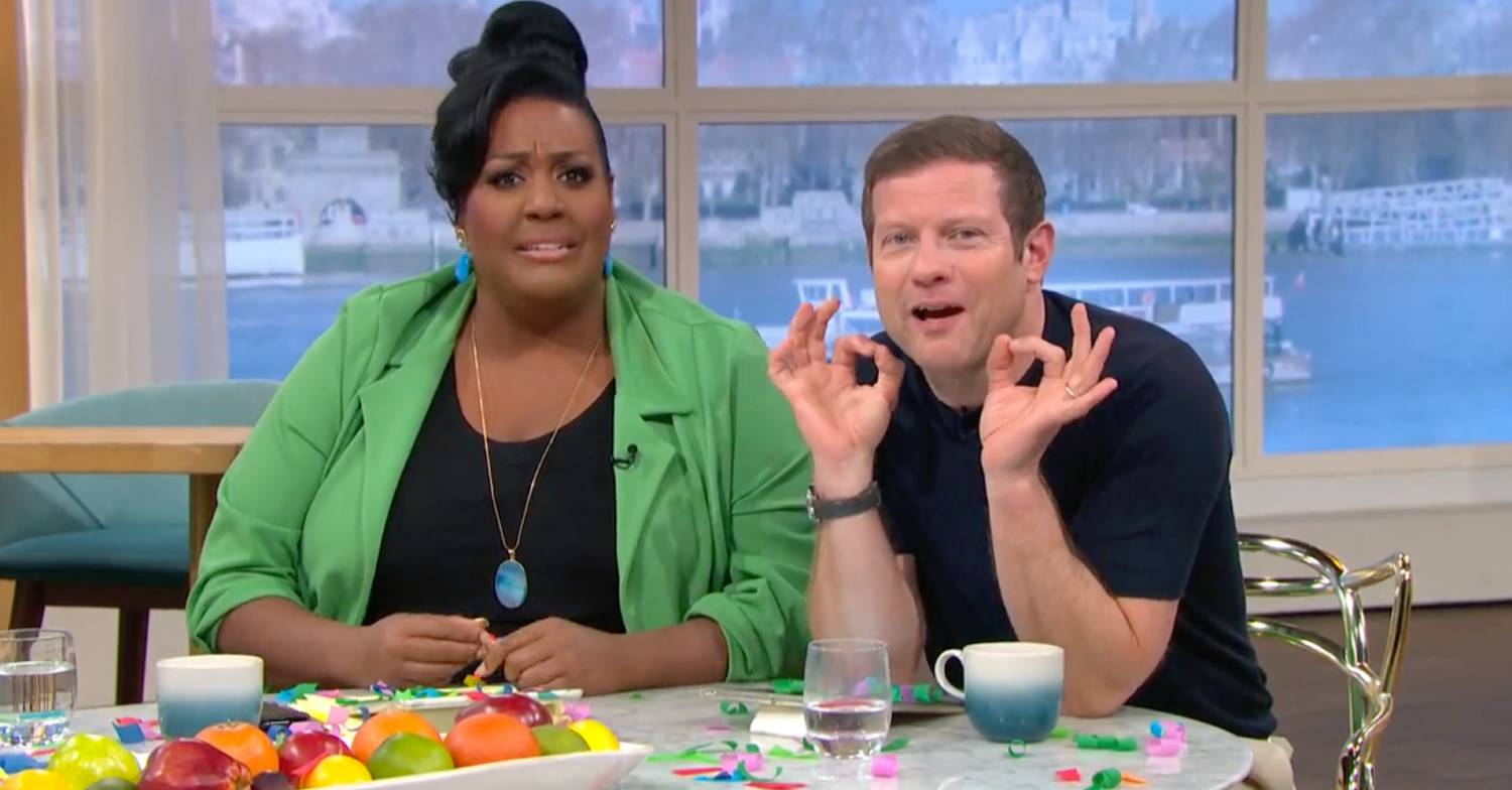 Both Alison and Dermot were surprised by Ant and Dec gatecrashing on This Morning today