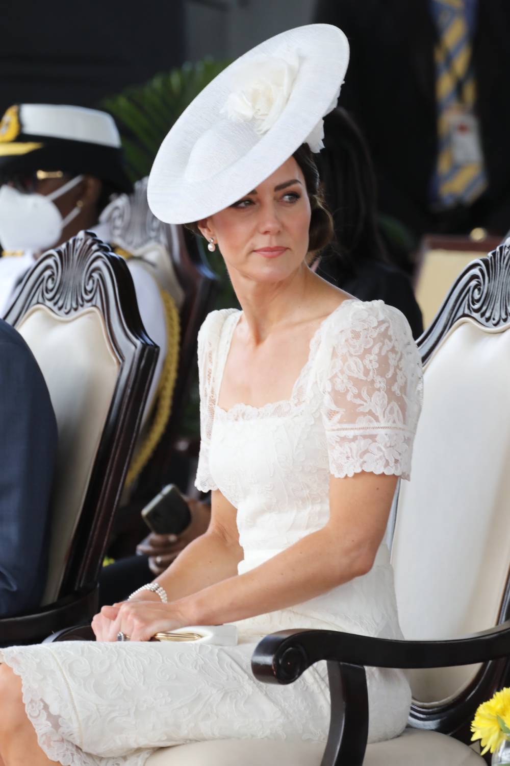 Kate Middleton wears all white outfit on tour