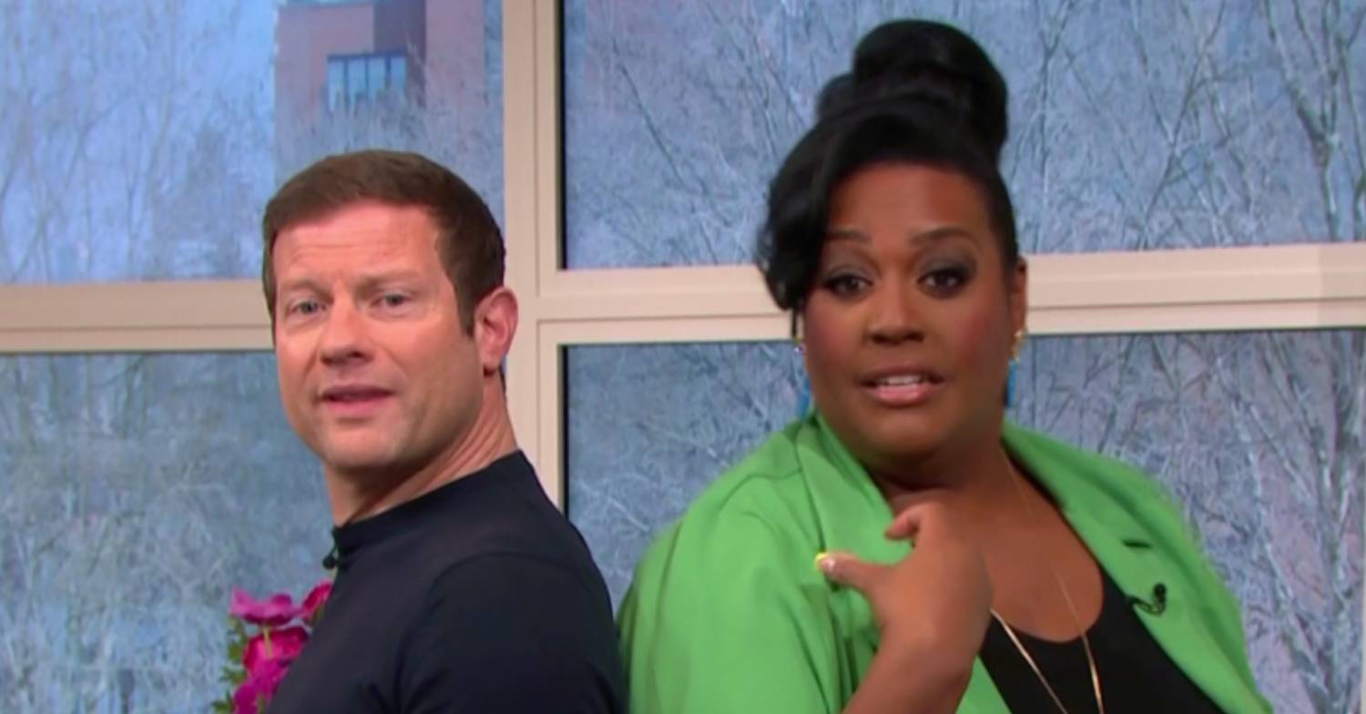 Dermot O'Leary and Alison Hamond compare height on This Morning