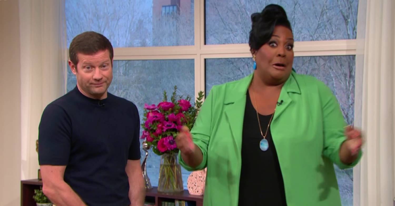 Dermot O'Leary and Alison Hamond compare height on This Morning