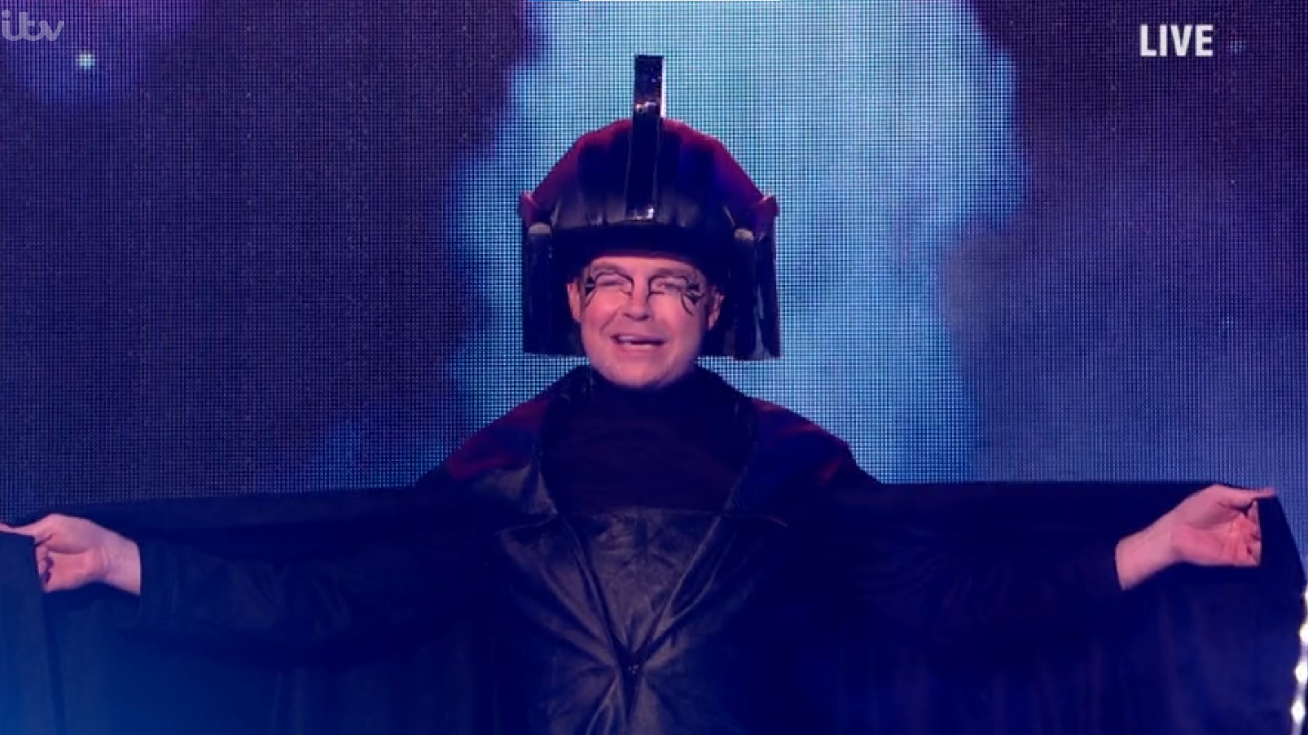 Stephen Mulhern dressed as the Dark Lord on Saturday Night Takeaway