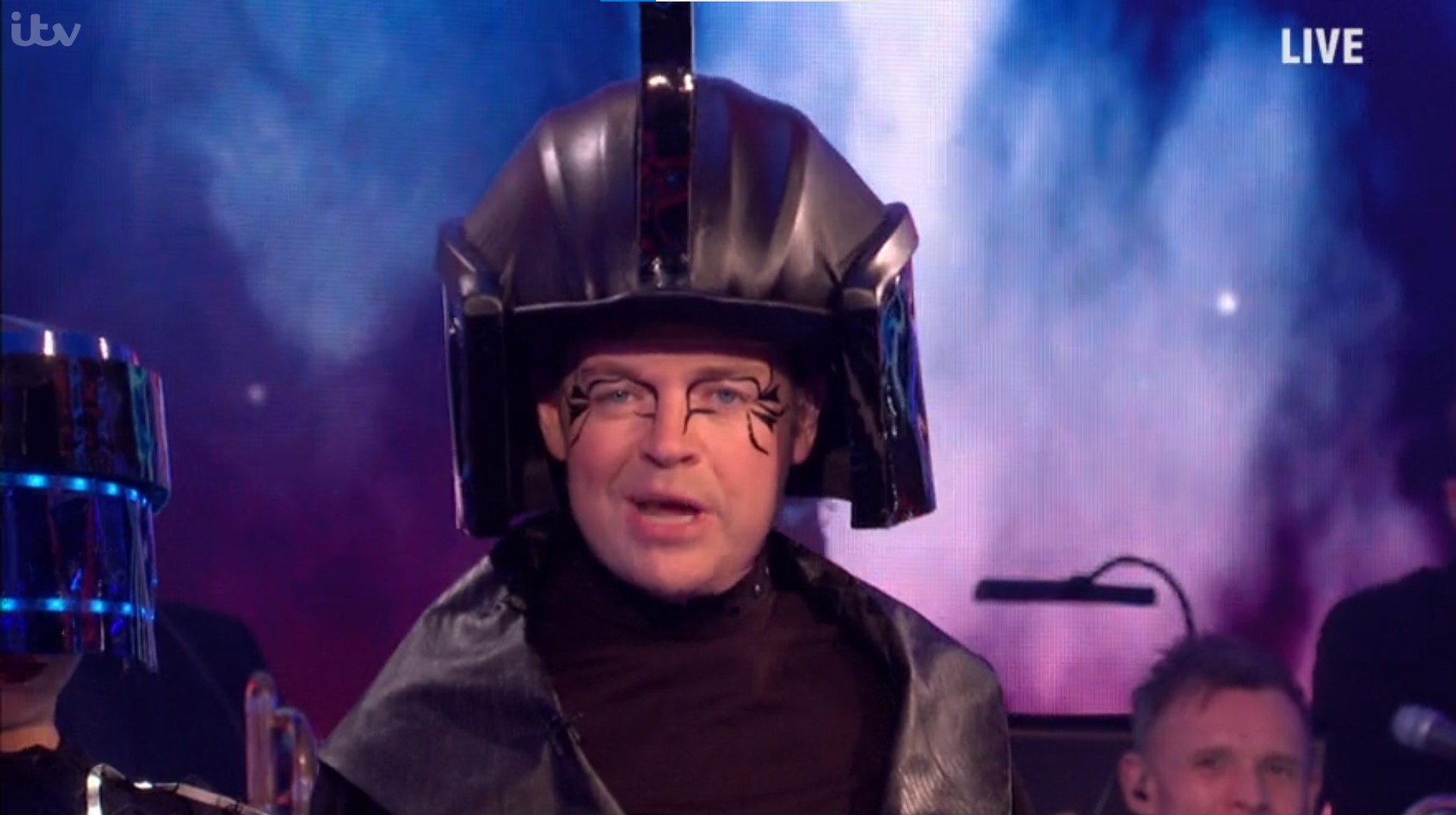 Stephen made his return to SNT after weeks off ill dressed as the Dark Lord (Credit: ITV)