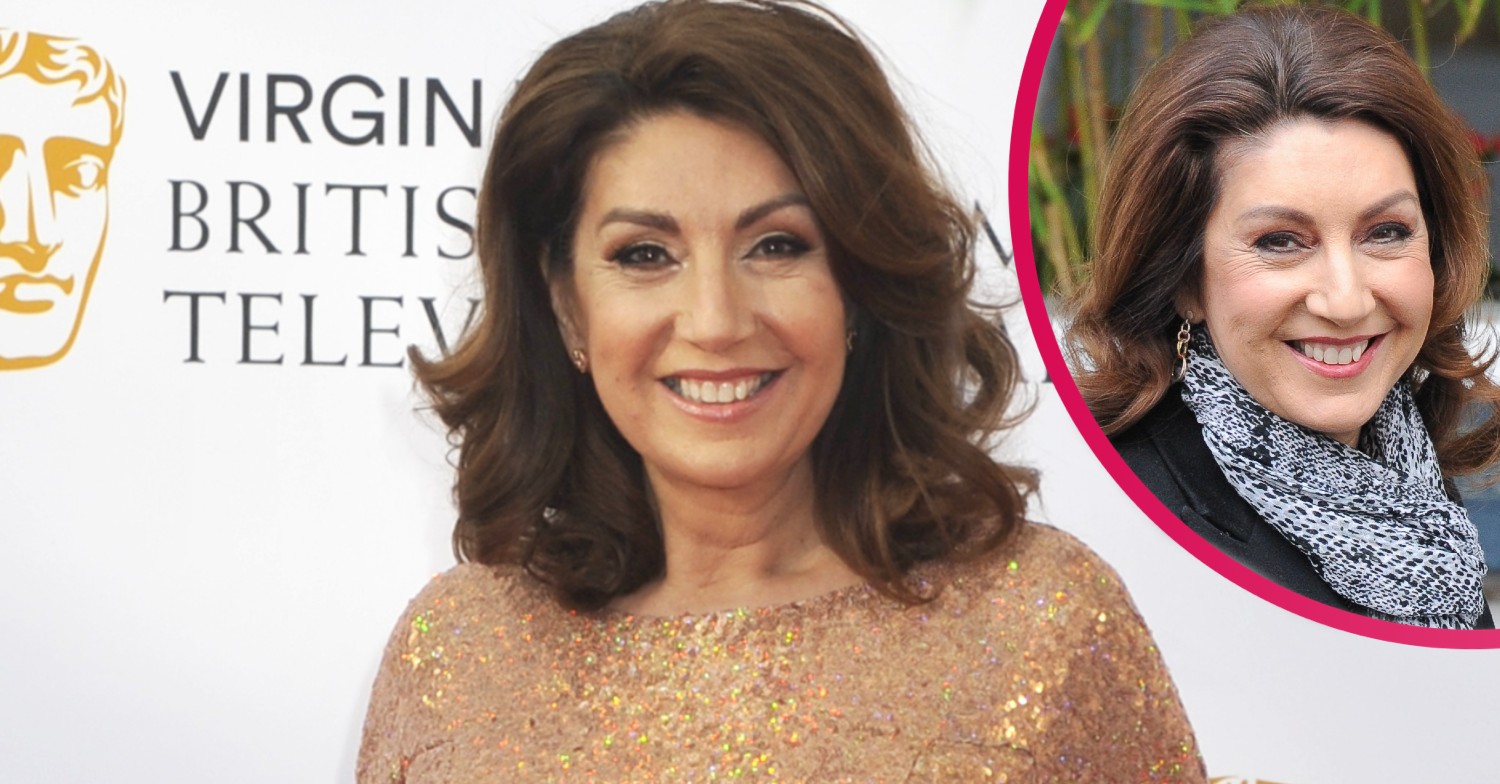 Jane McDonald smiles for cameras