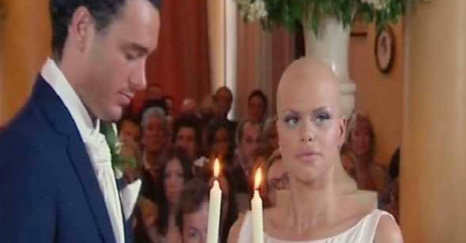 Jack Tweed and Jade Goody on their wedding day in February 2009