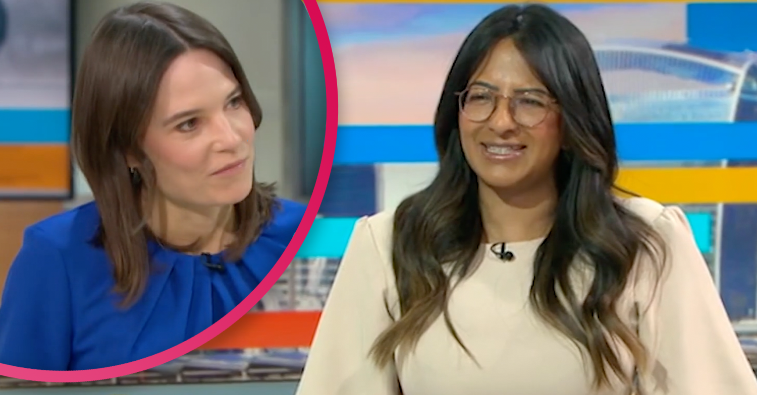GMB host Ranvir today in glasses