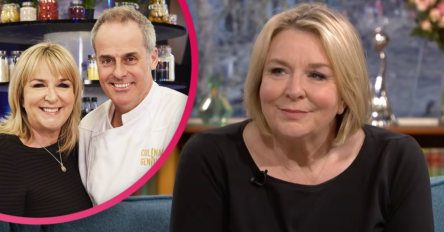 Fern Britton smiling with ex Phil Vickery