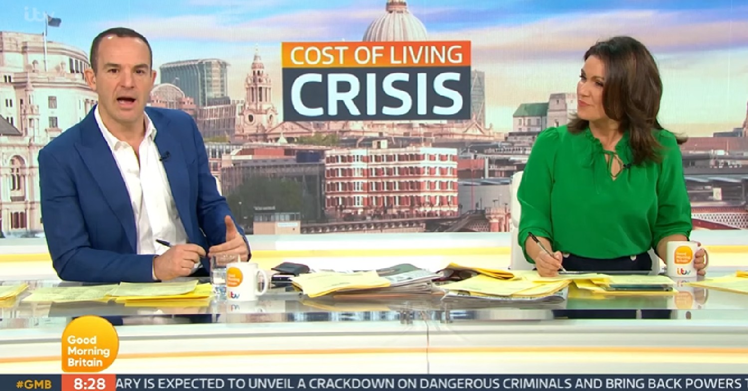 Martin Lewis and Susanna Reid on GMB today