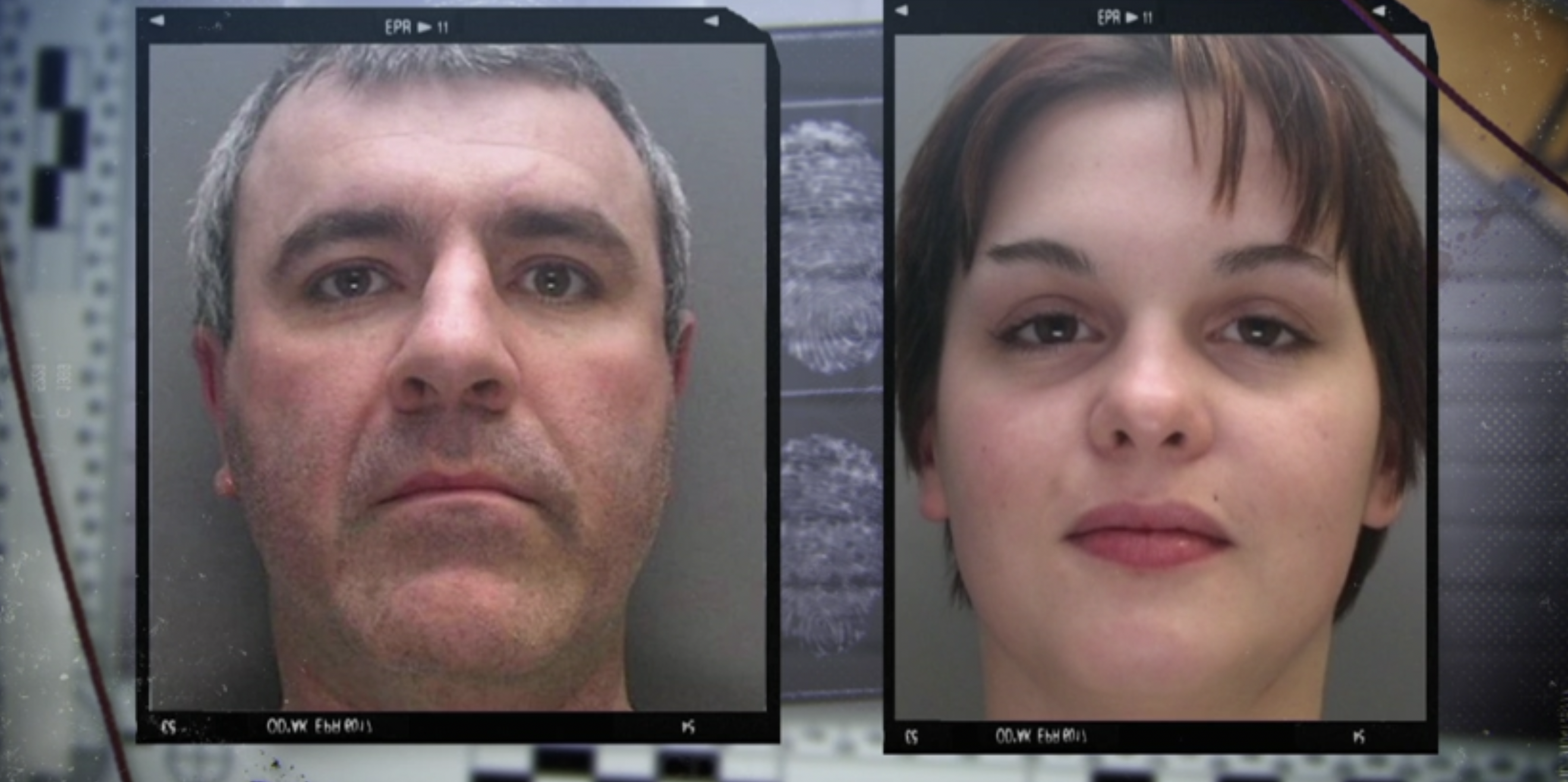 Mug shots of Stephen Marshall and Sarah Bush 