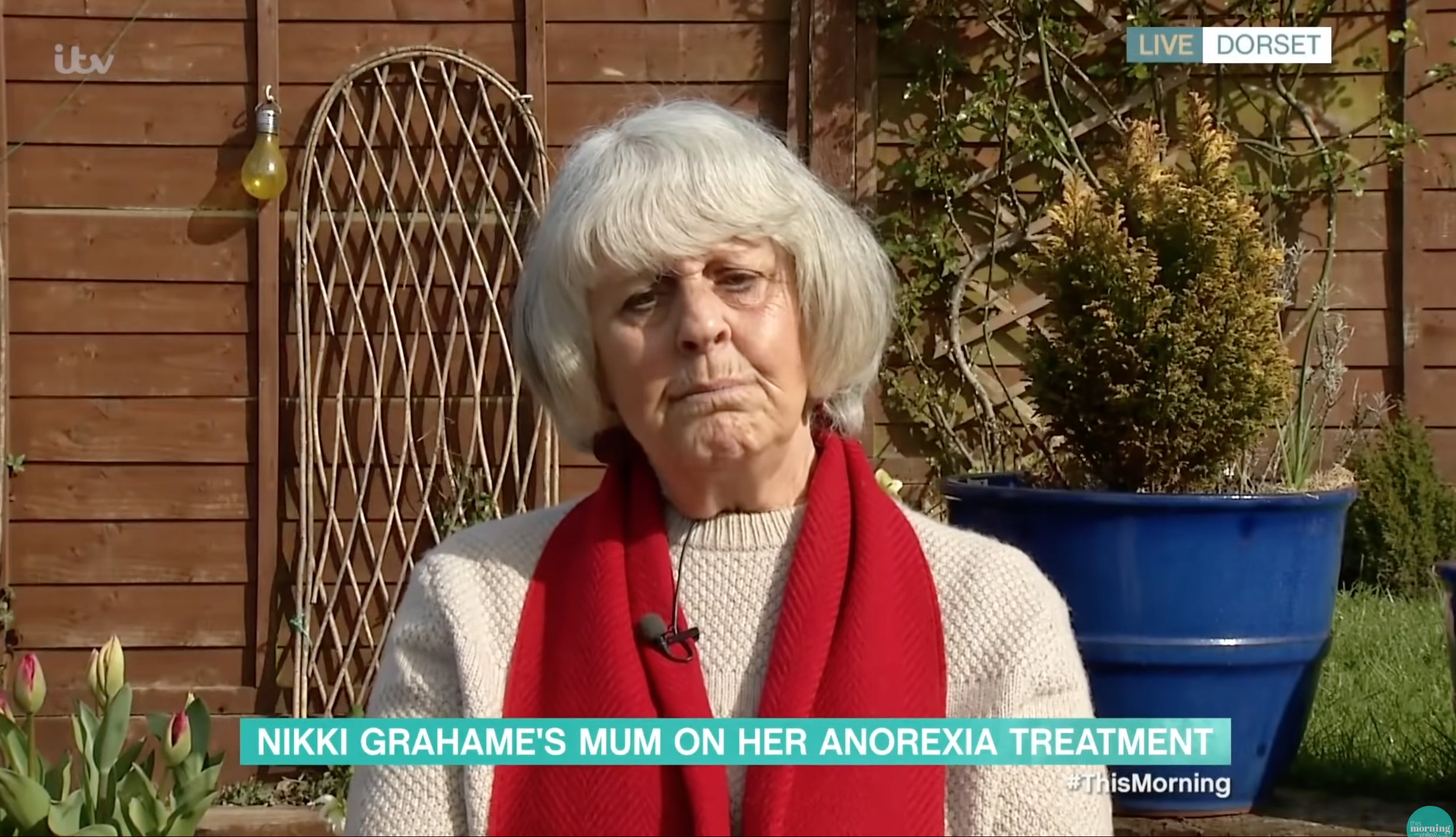 Nikki grahame's grieving mum