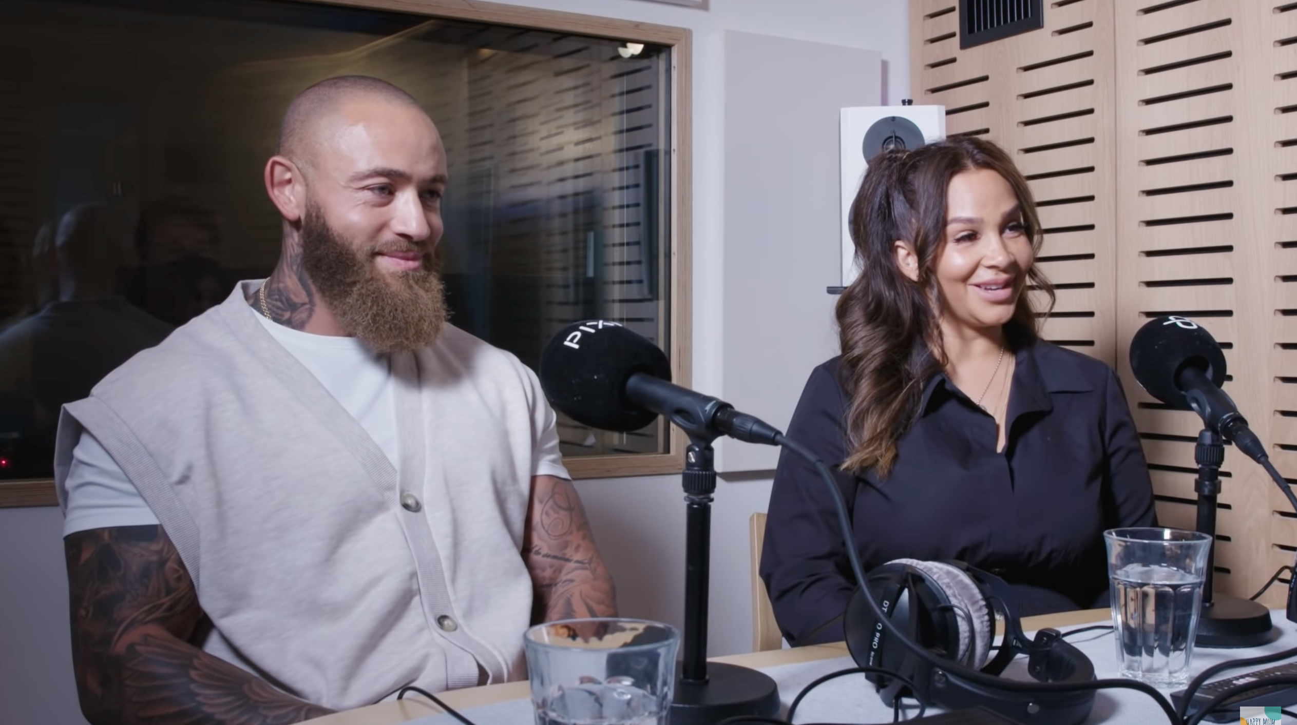 Ashley Cain and Safiyya smiling