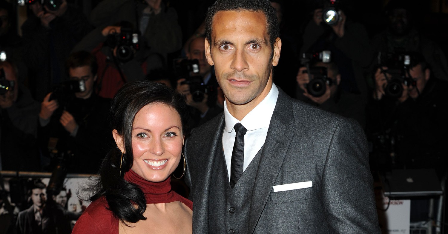 Rio Ferdinand and his late wife, Rebecca 