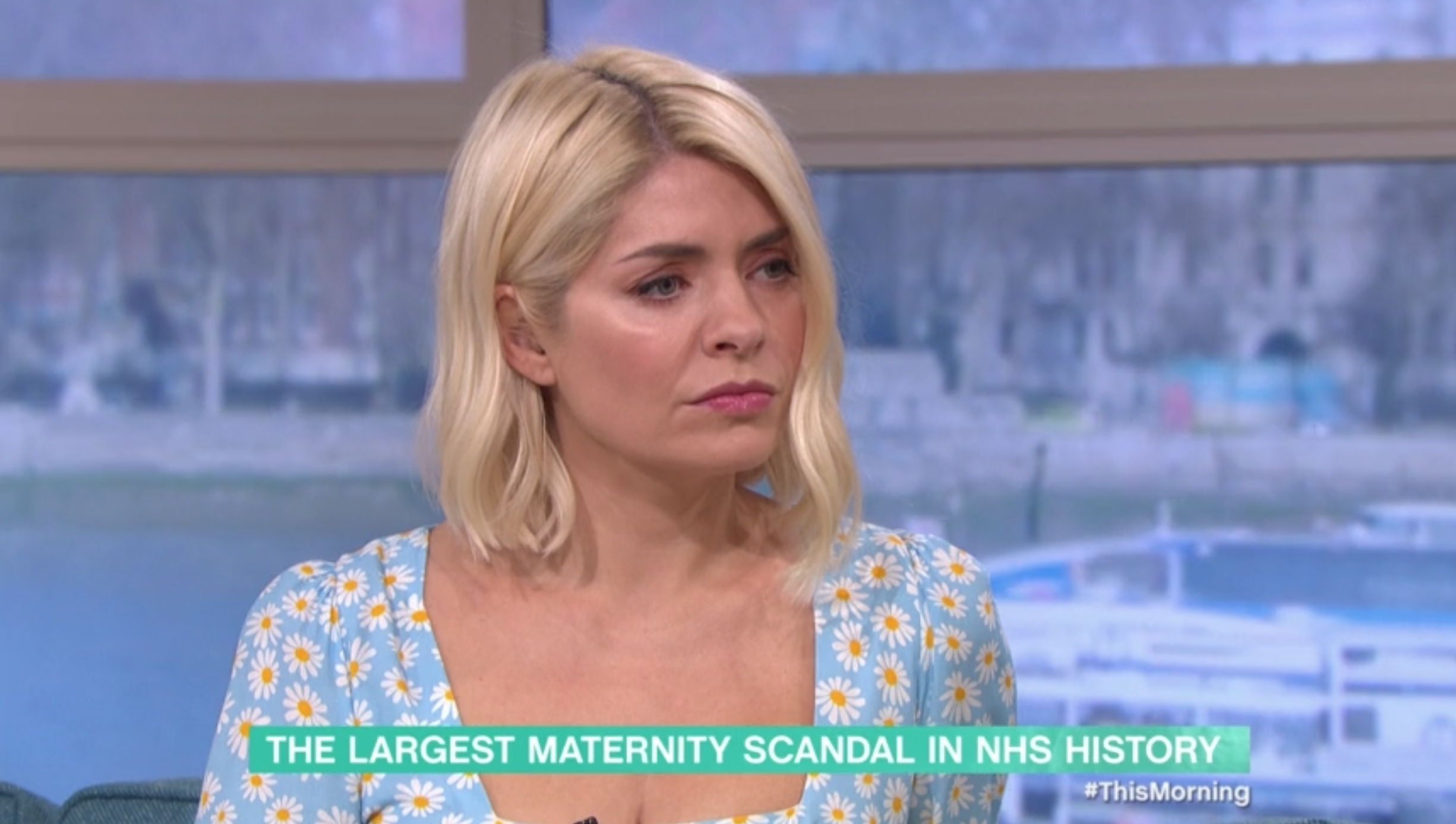 Holly and Phil looking sad on this morning