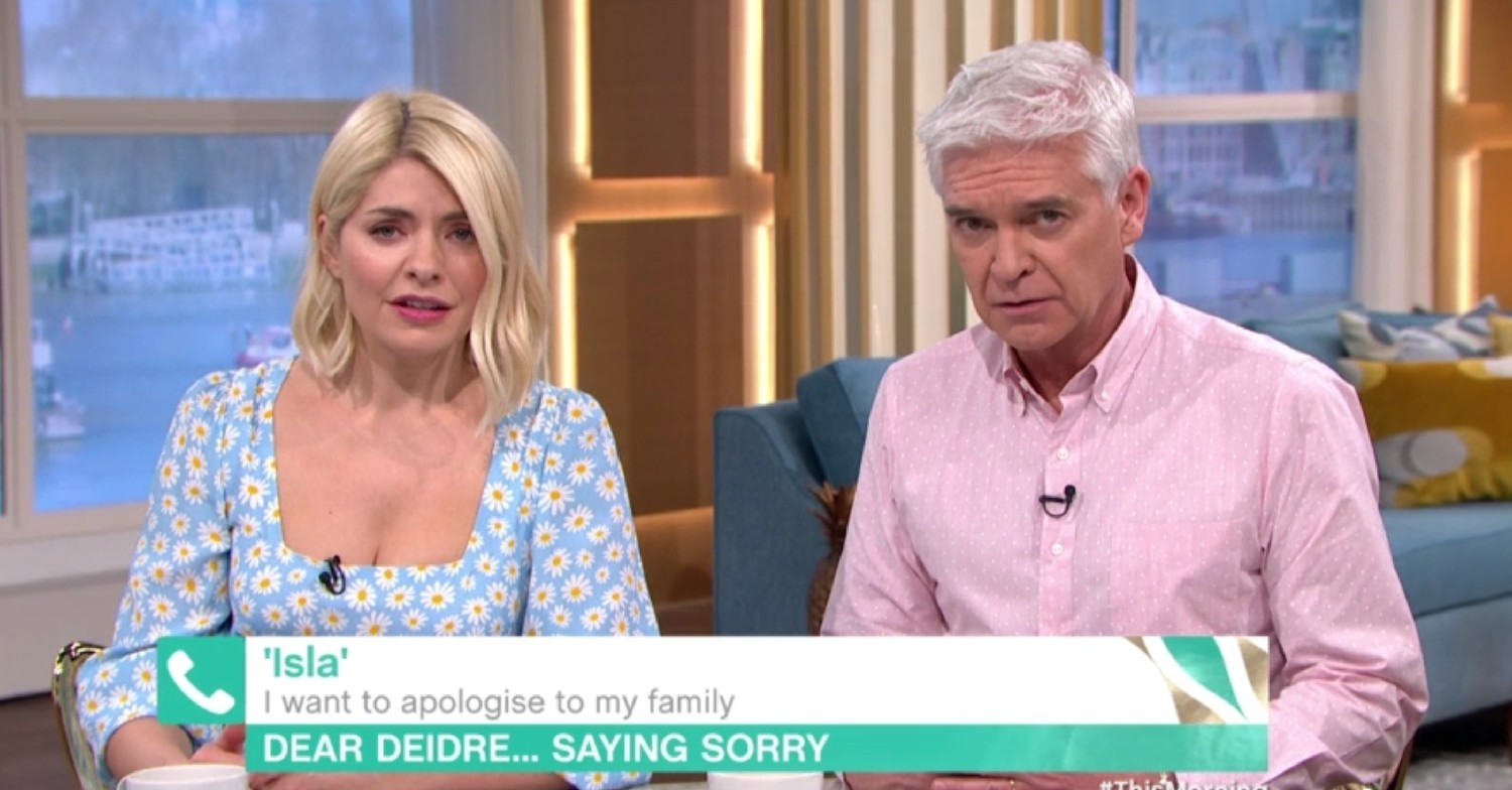 Phillip Schofield and Holly Willoughby on This Morning today