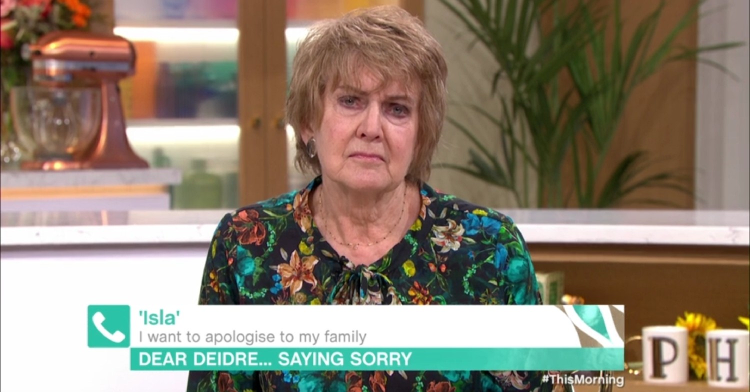 Deidre Sanders on This Morning today