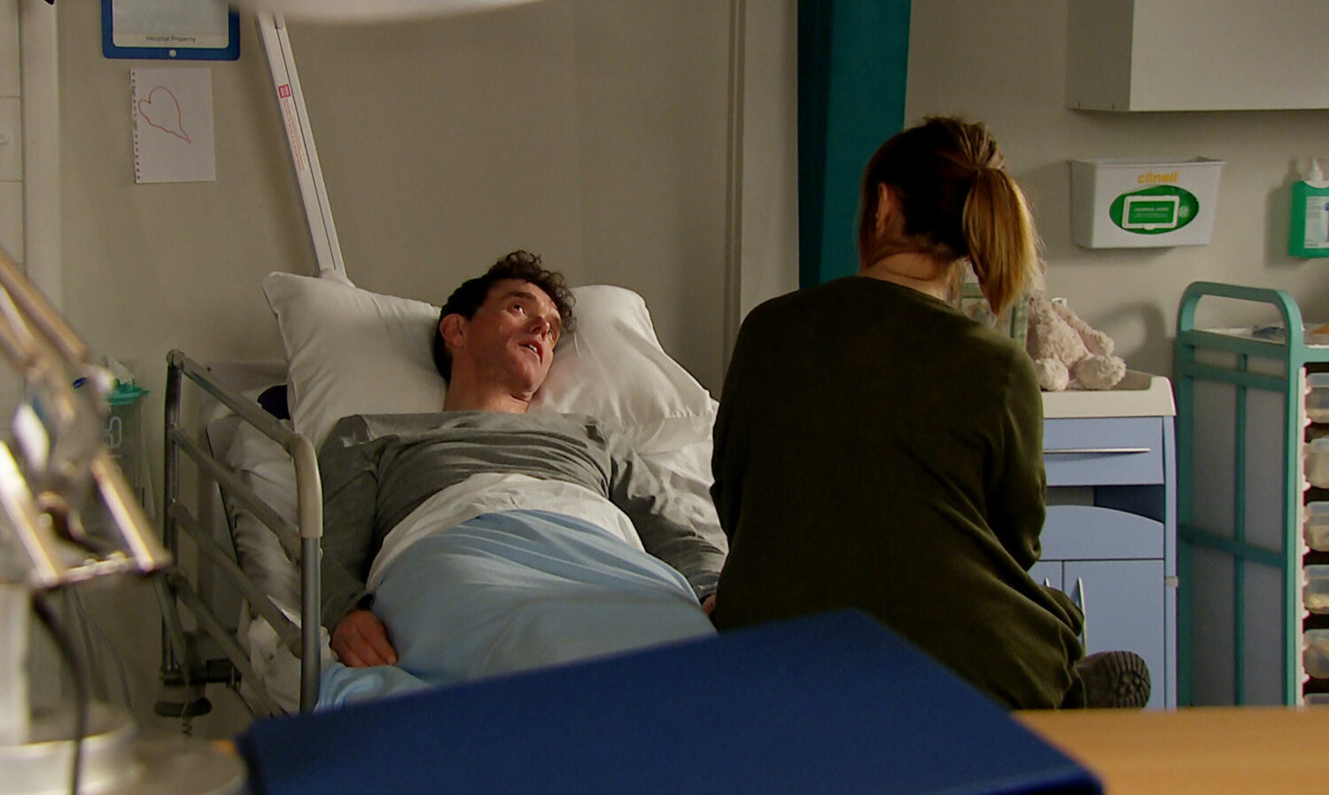 Emmerdale Rhona begs Marlon to let April visit again