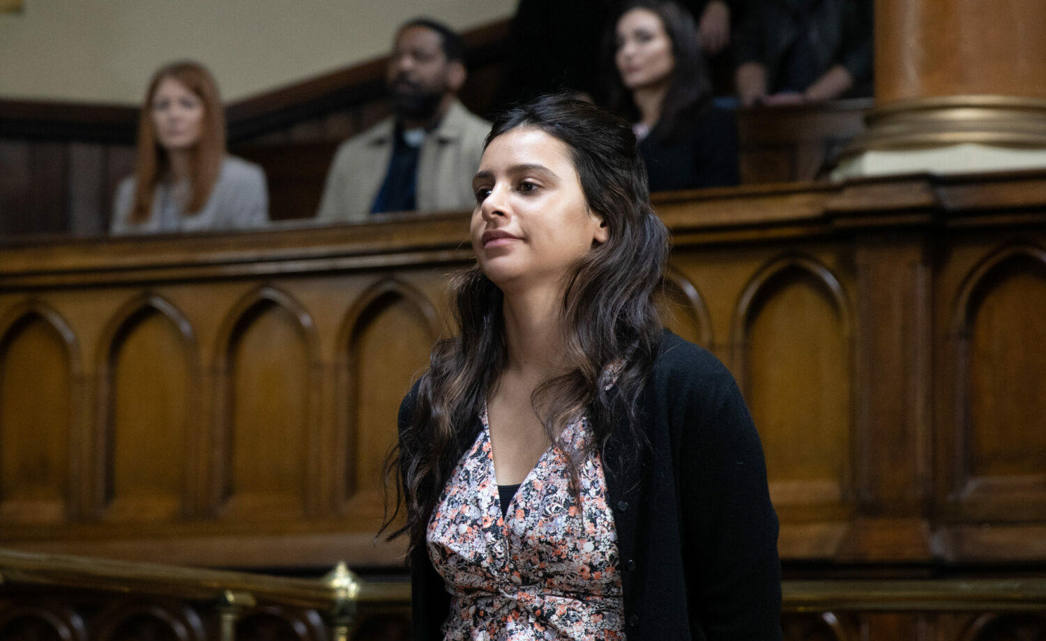 Meena Jutla enters the courtroom thrilled to be in the spotlight