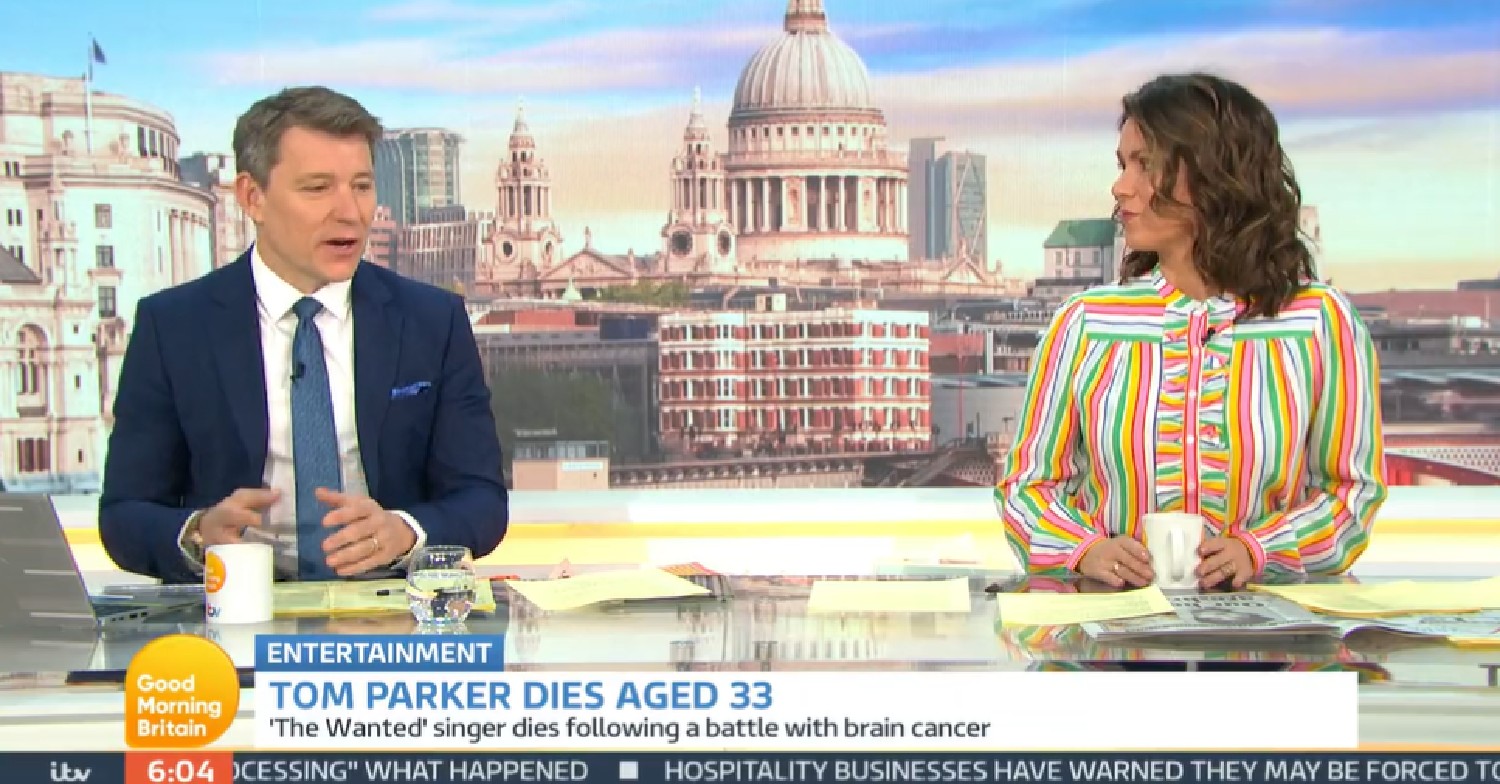 Ben Shephard and Susanna Reid pay tribute to Tom Parker on GMB after his death