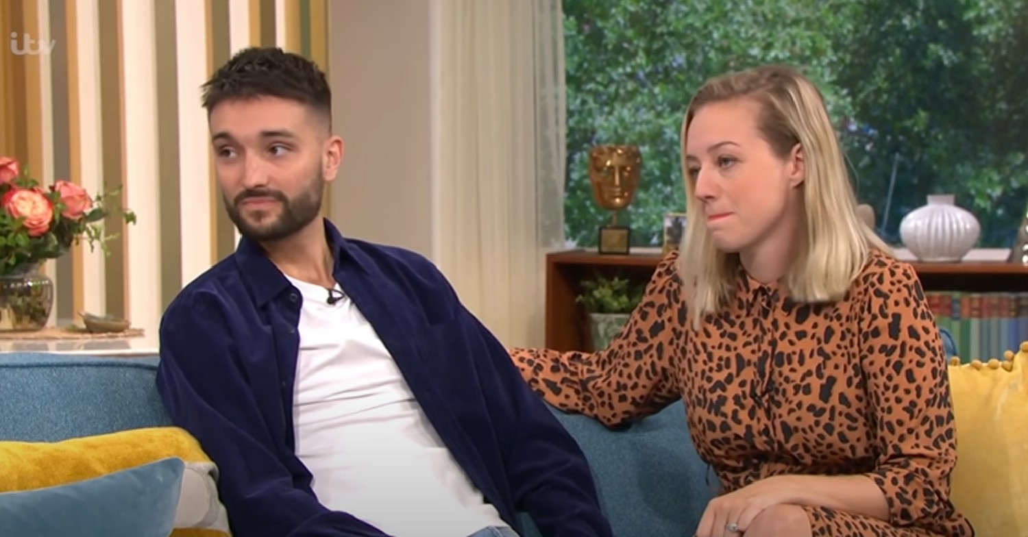 Tom Parker and his wife Kelsey on This Morning 