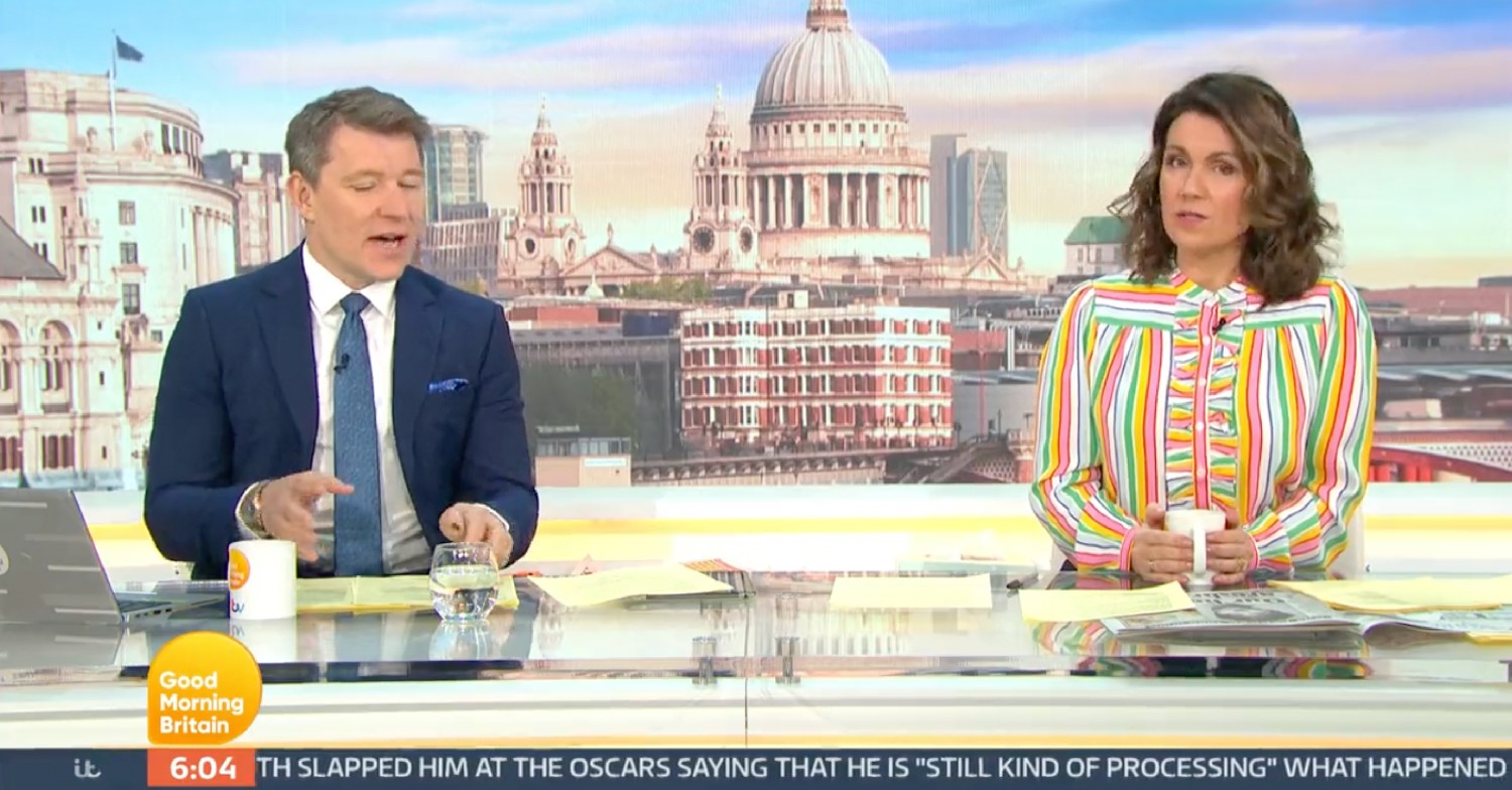 Susanna Reid and Ben Shephard on GMB today
