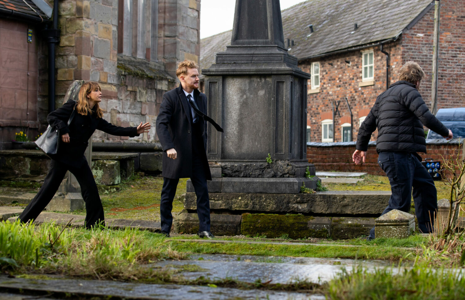 Gary lashes out at Rick's funeral in Coronation Street