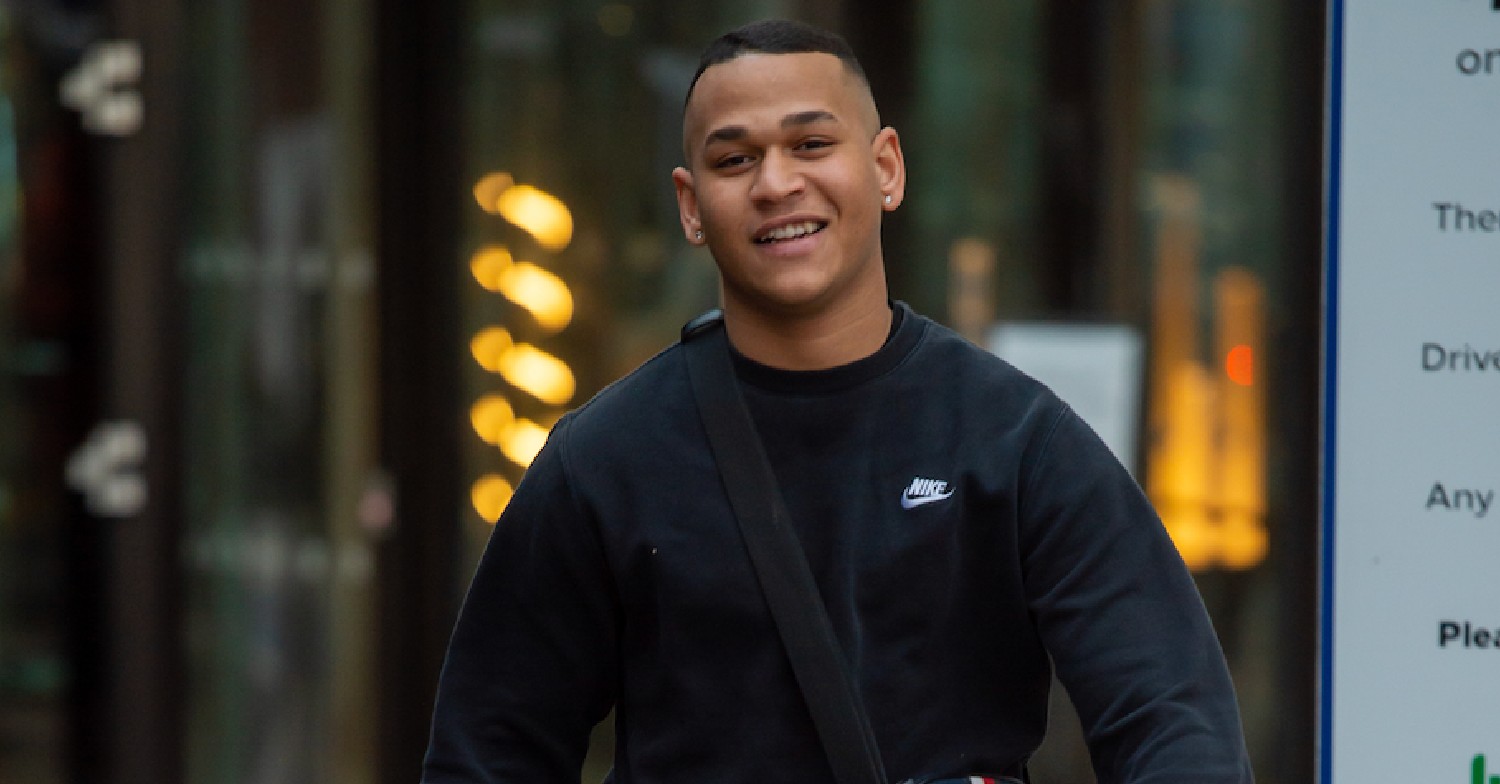 Strictly Come Dancing star Cameron Lombard smiles for cameras