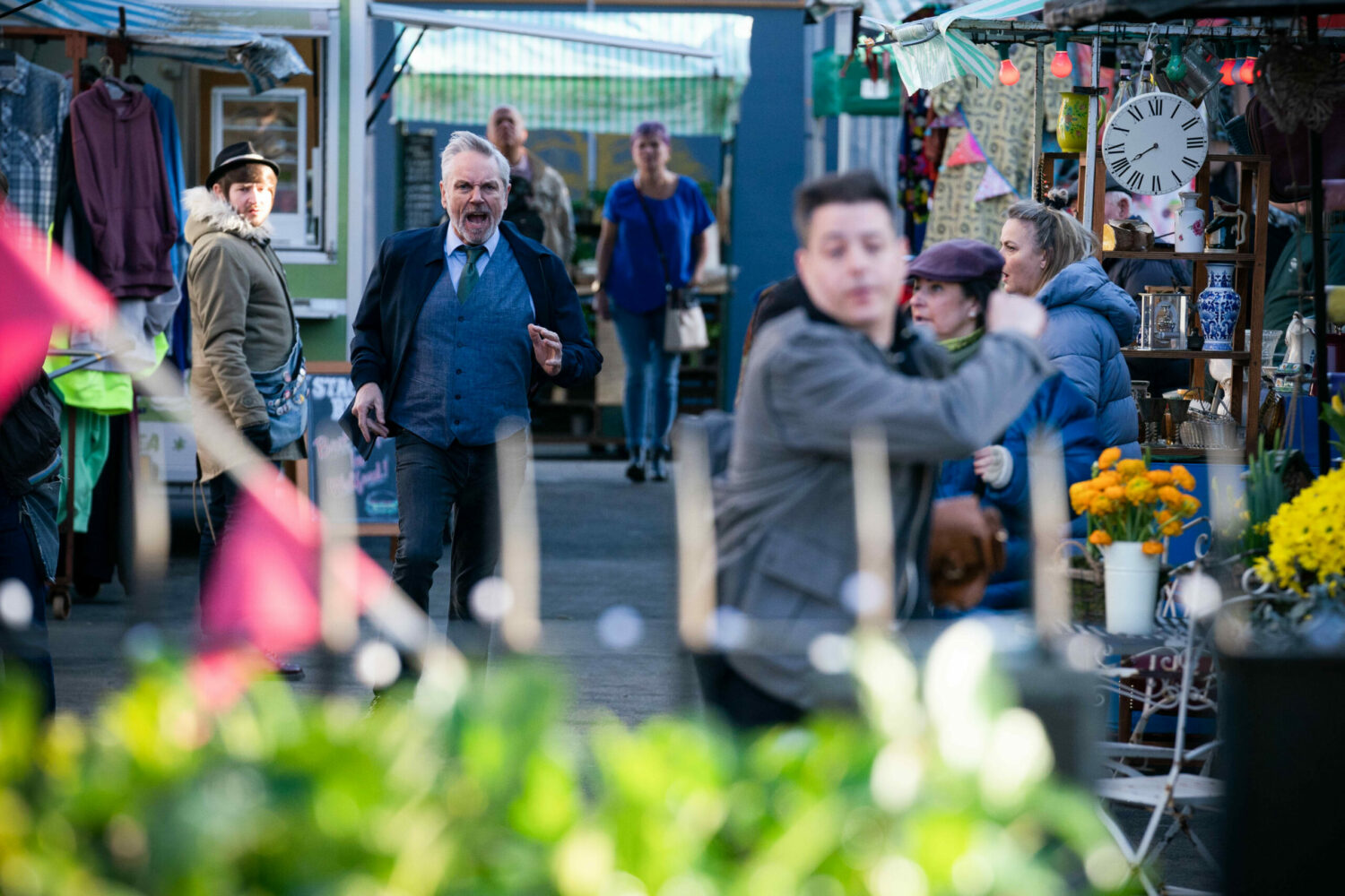 Rocky and Kim get Kathy's handbag back for her in EastEnders