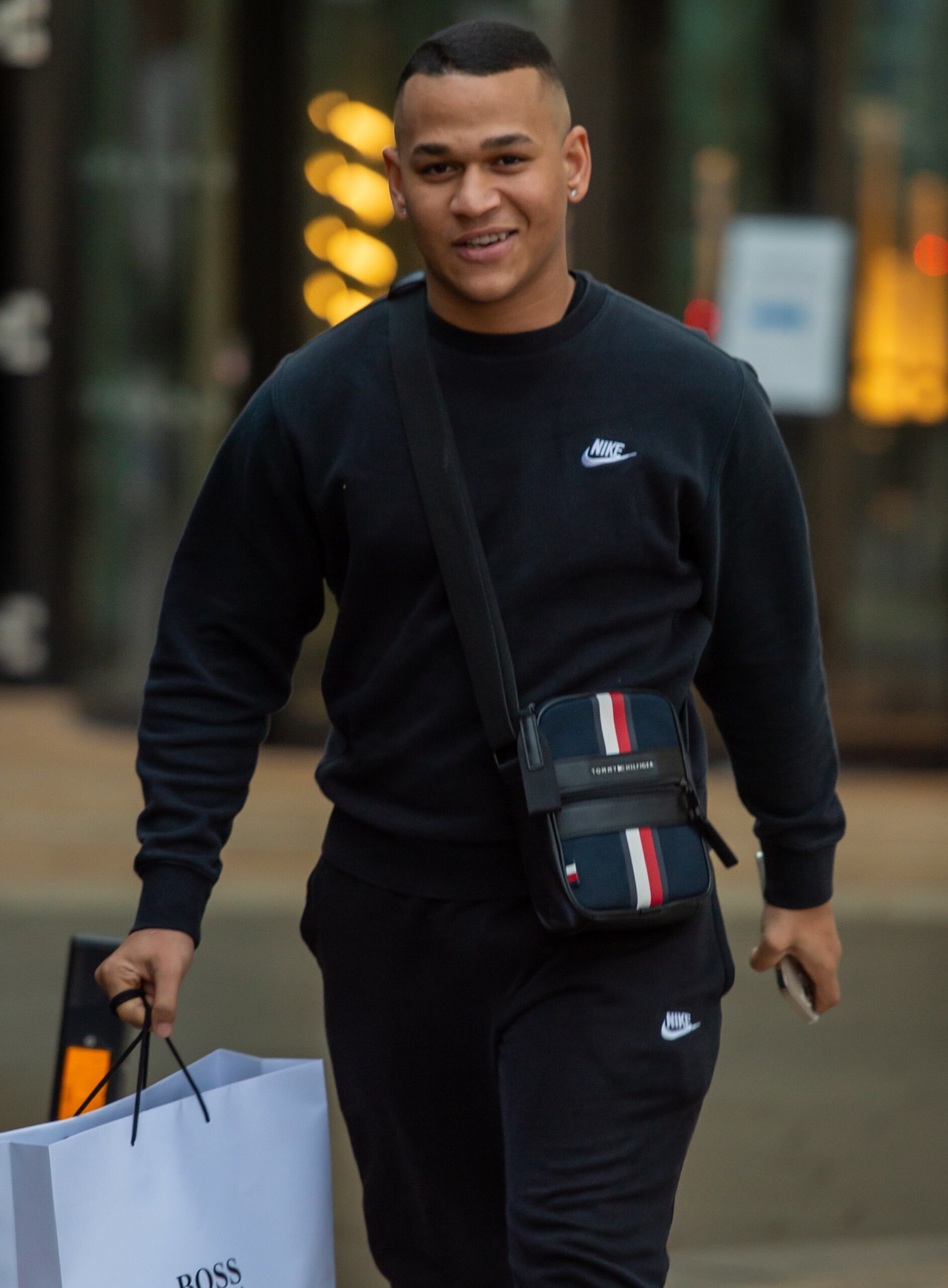 Strictly Come Dancing star Cameron Lombard smiles for cameras